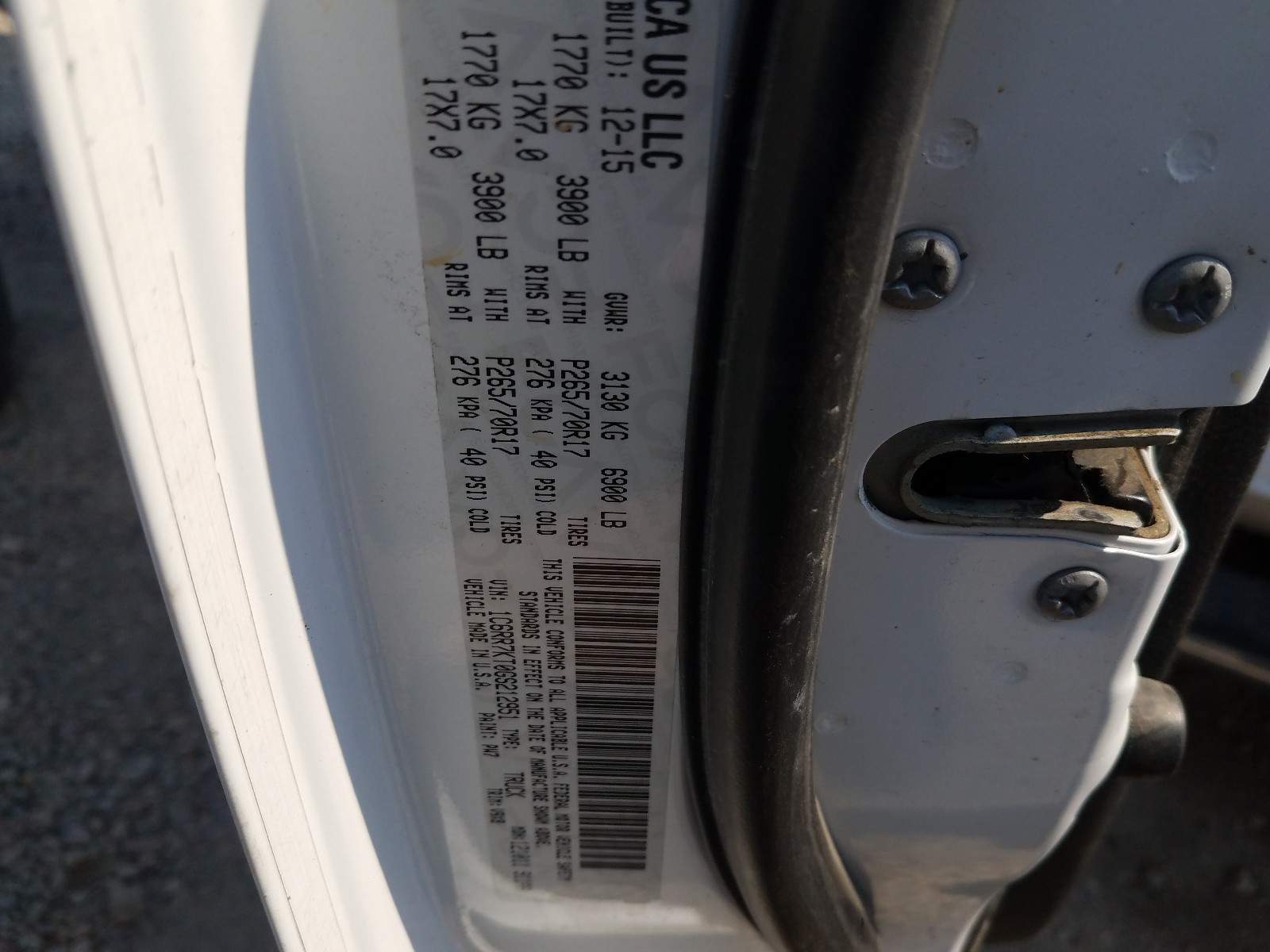 Foto 10 de la subasta – 2016 RAM 1500 ST con VIN 1C6RR7KT0GS212951