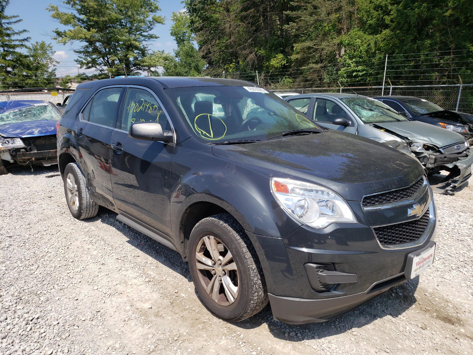 CHEVROLET EQUINOX LS 2014 with VIN 2GNALAEK4E1112489 - Photo from auction