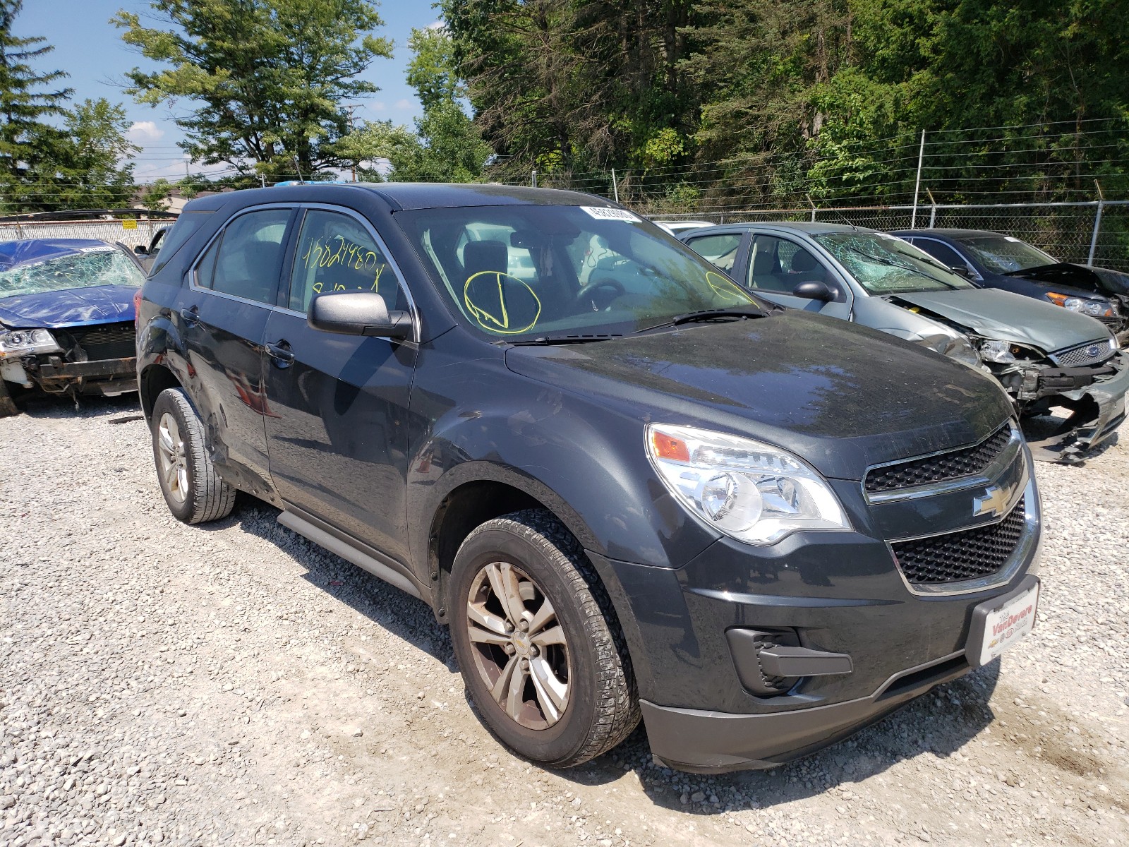 Снимка 1 от търг – 2014 CHEVROLET EQUINOX LS с VIN 2GNALAEK4E1112489