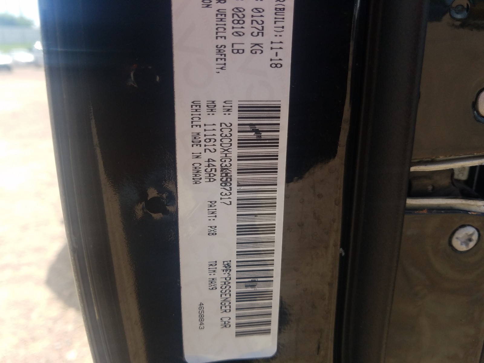 Photo 10 from auction – 2019 DODGE CHARGER GT with VIN 2C3CDXHG3KH567317