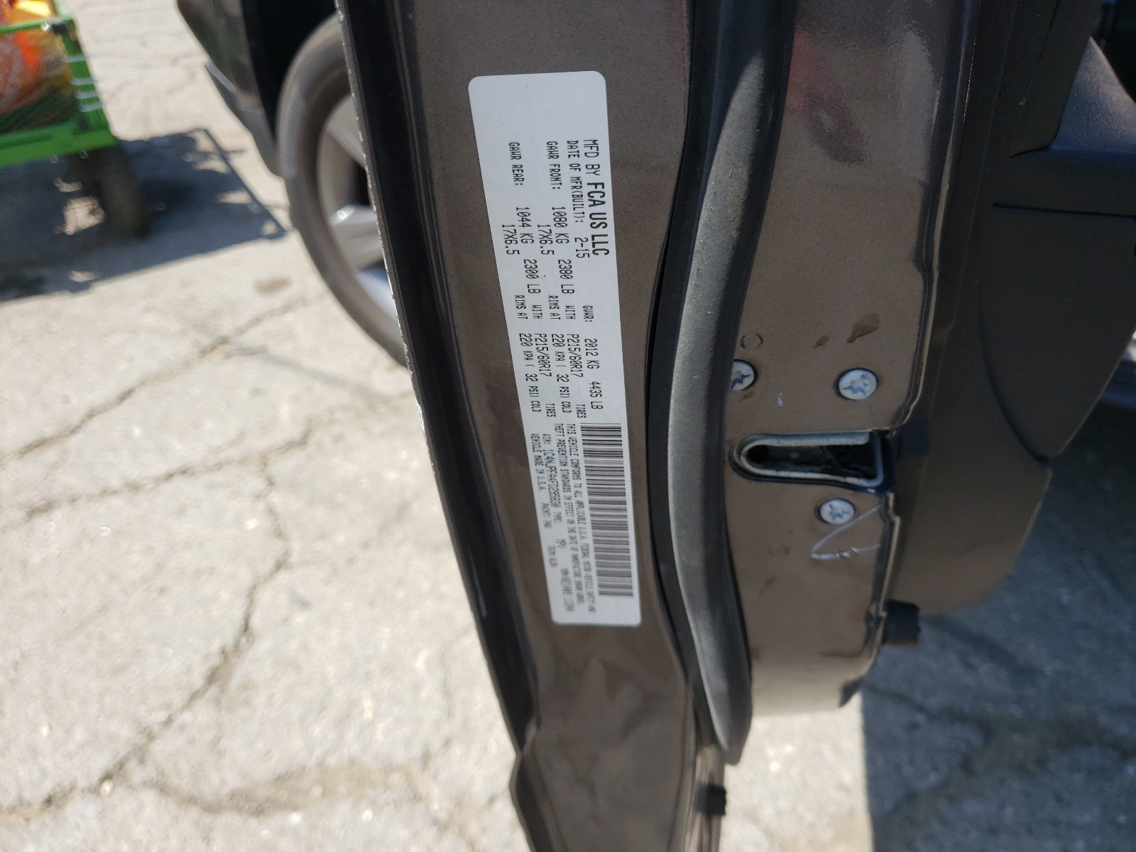 Photo 10 from auction – 2015 JEEP PATRIOT LA with VIN 1C4NJPFA4FD295830