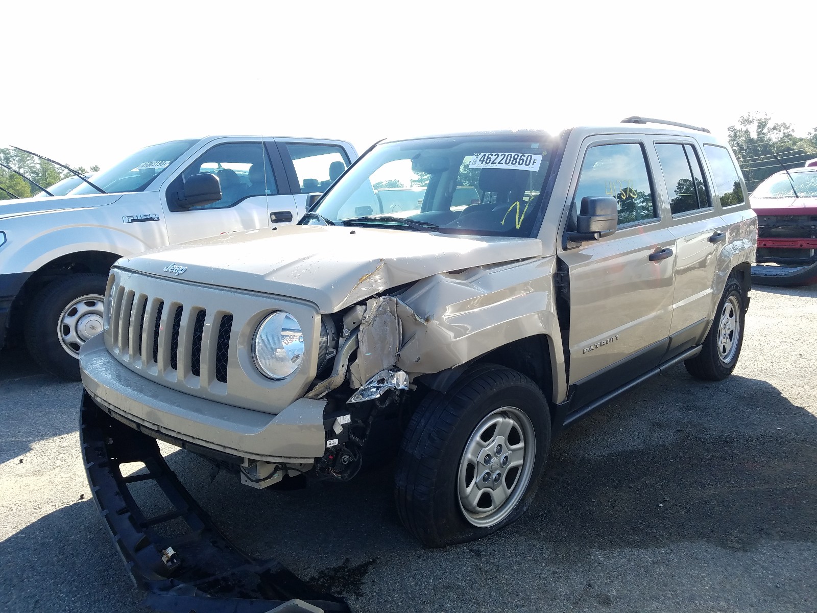 Photo 2 from auction – 2017 JEEP PATRIOT SP with VIN 1C4NJPBB2HD103645