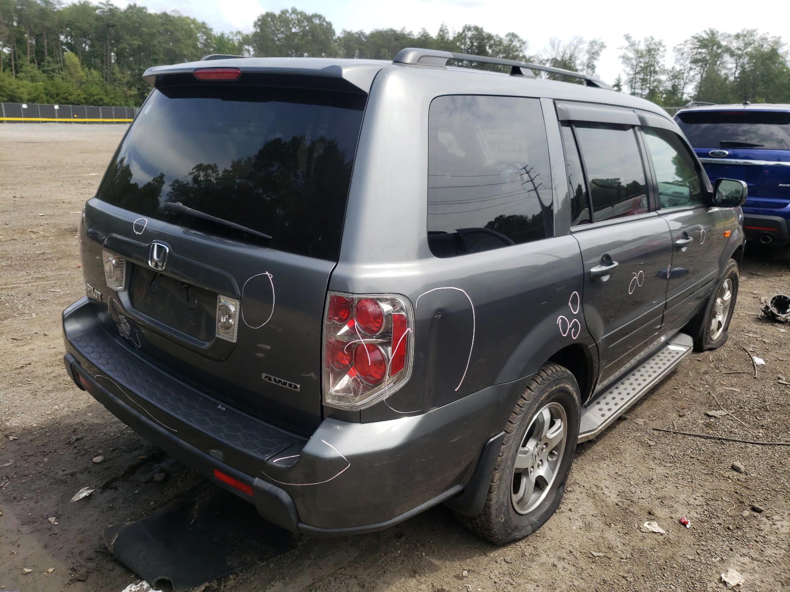 Photo 4 from auction – 2007 HONDA PILOT EX with VIN 5FNYF18457B005236
