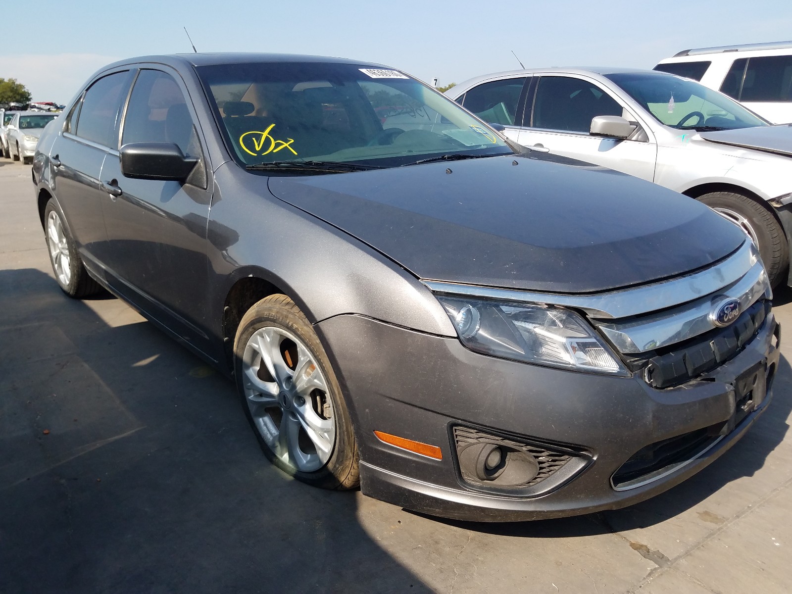 FORD FUSION SE 2012 with VIN 3FAHP0HA6CR436258 - Photo from auction