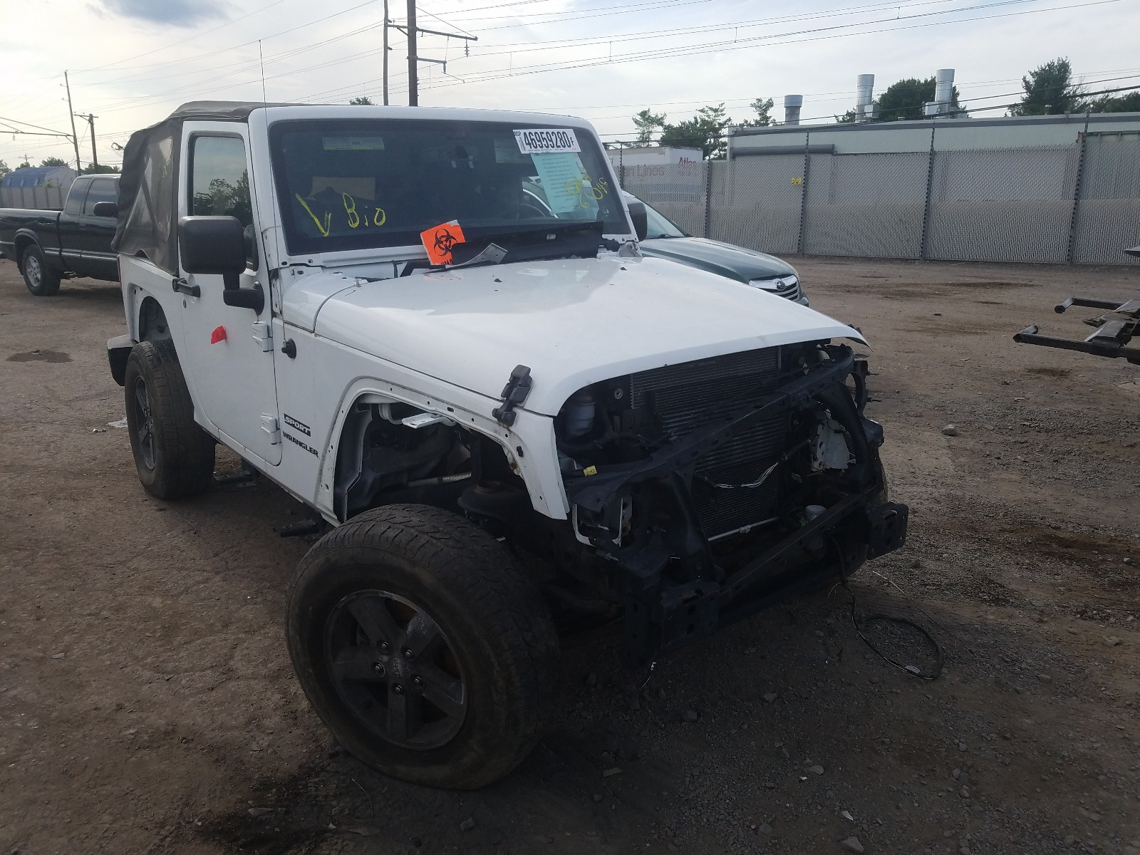 JEEP WRANGLER S 2013 with VIN 1C4AJWAG7DL521575 - Photo from auction