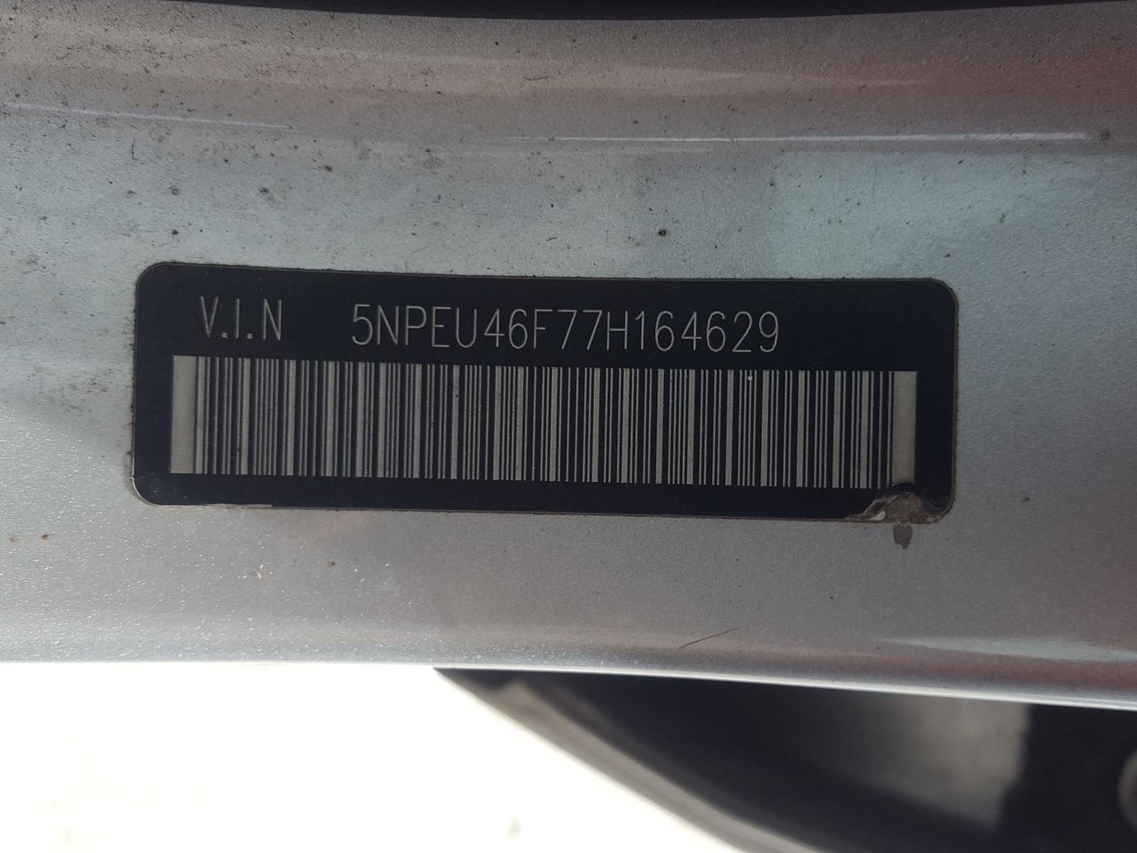 Photo 10 from auction – 2007 HYUNDAI SONATA SE with VIN 5NPEU46F77H164629