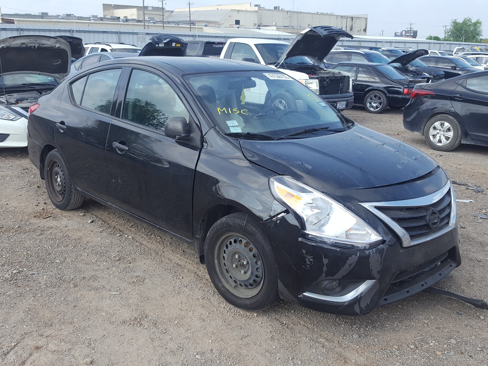 NISSAN VERSA S 2015 with VIN 3N1CN7AP3FL954825 - Photo from auction