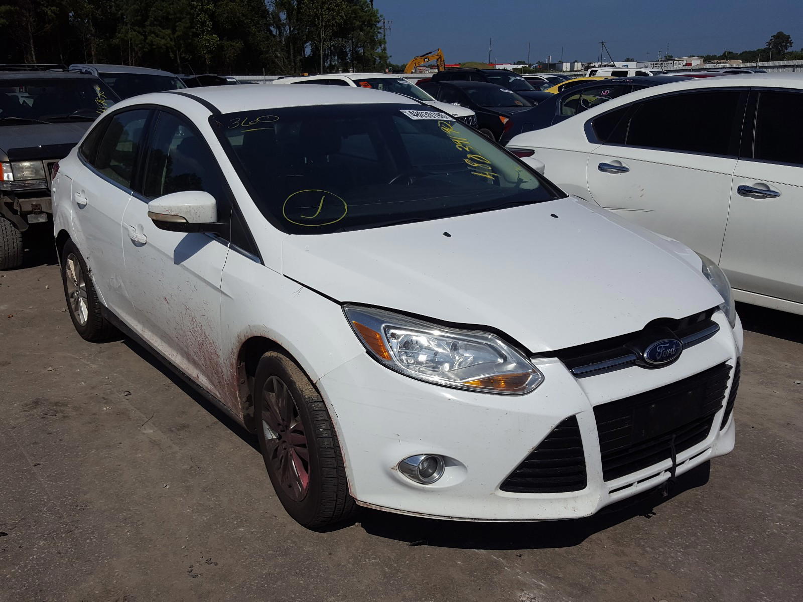 FORD FOCUS SEL 2012 with VIN 1FAHP3H21CL416928 - Photo from auction