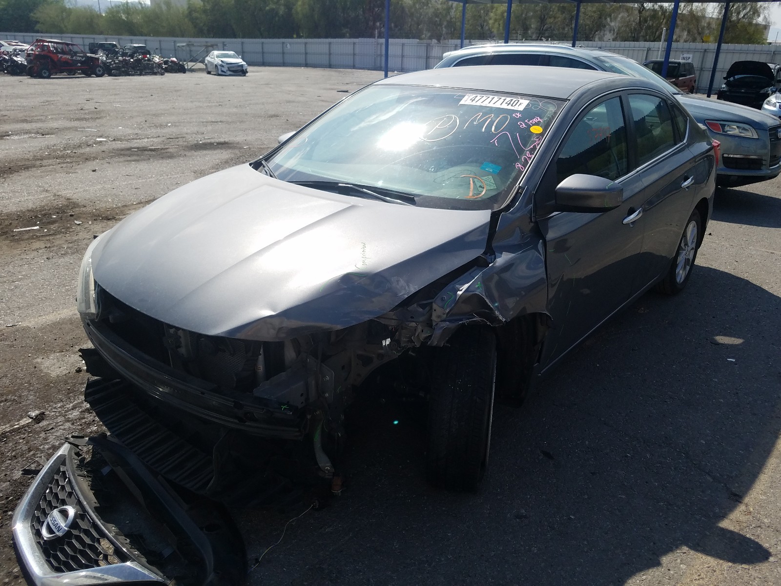 Photo 2 from auction – 2017 NISSAN SENTRA S with VIN 3N1AB7AP8HY407040