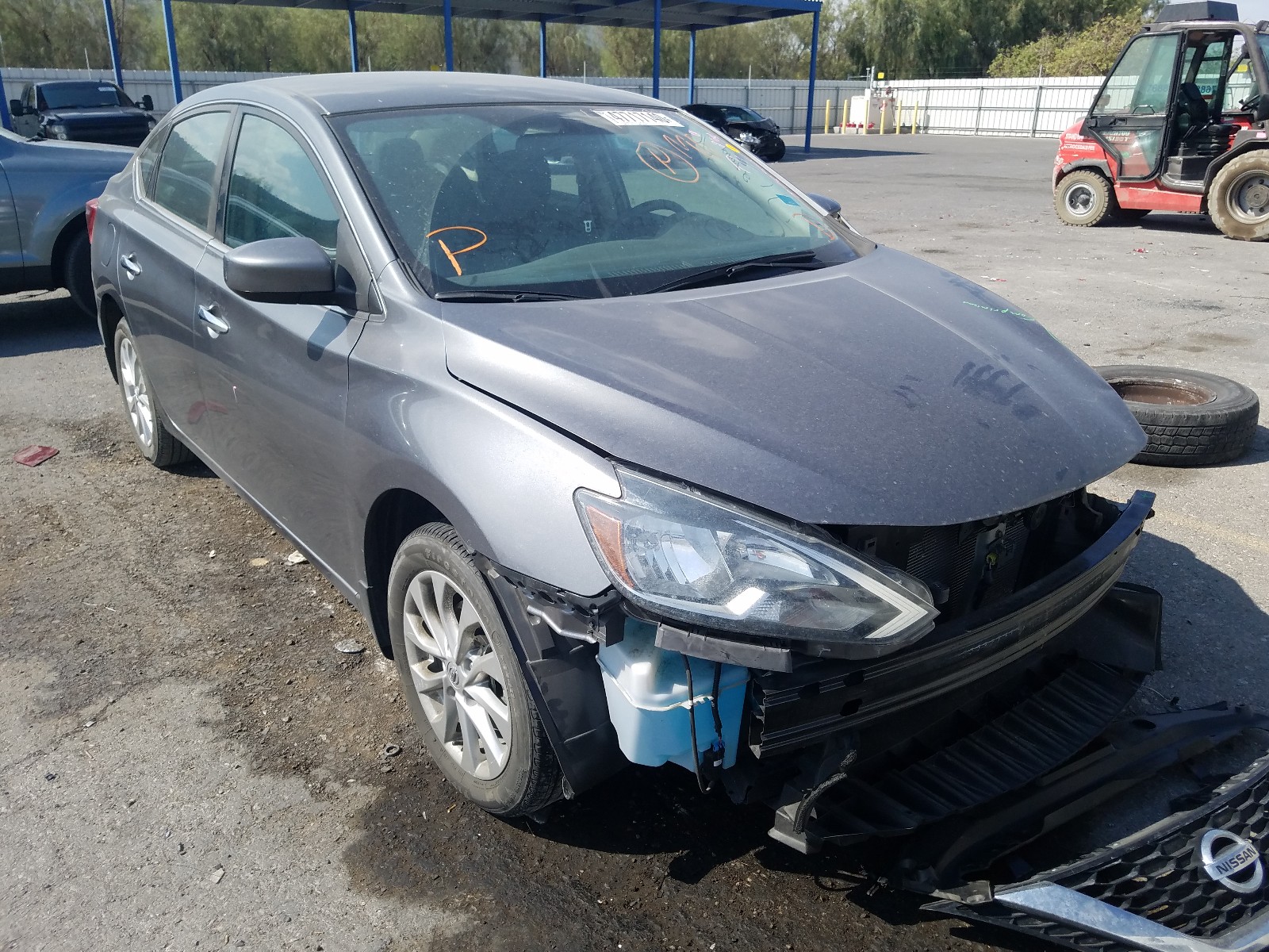NISSAN SENTRA S 2017 with VIN 3N1AB7AP8HY407040 - Photo from auction