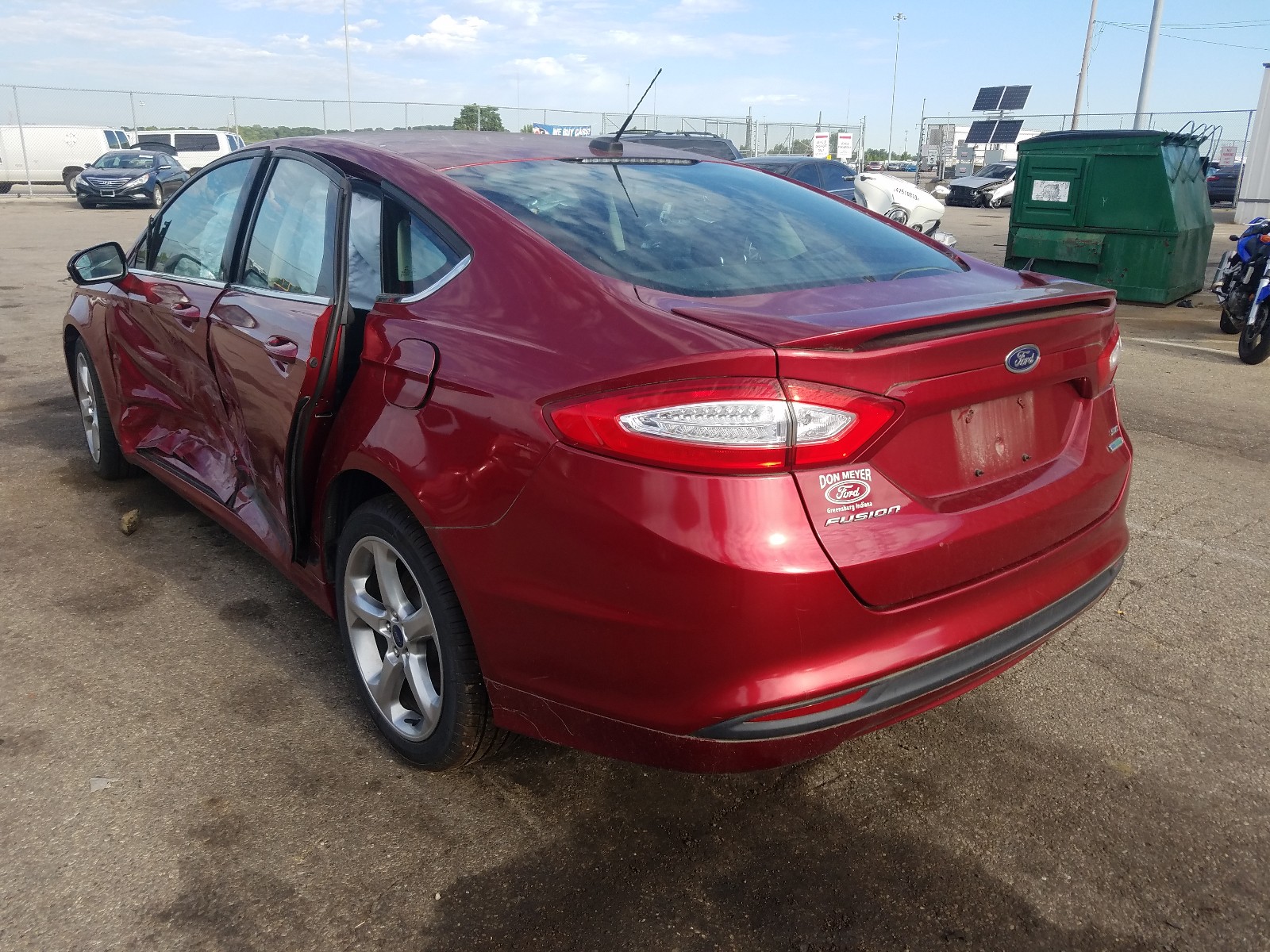 Photo 3 from auction – 2013 FORD FUSION with VIN 3FA6P0HRXDR357531