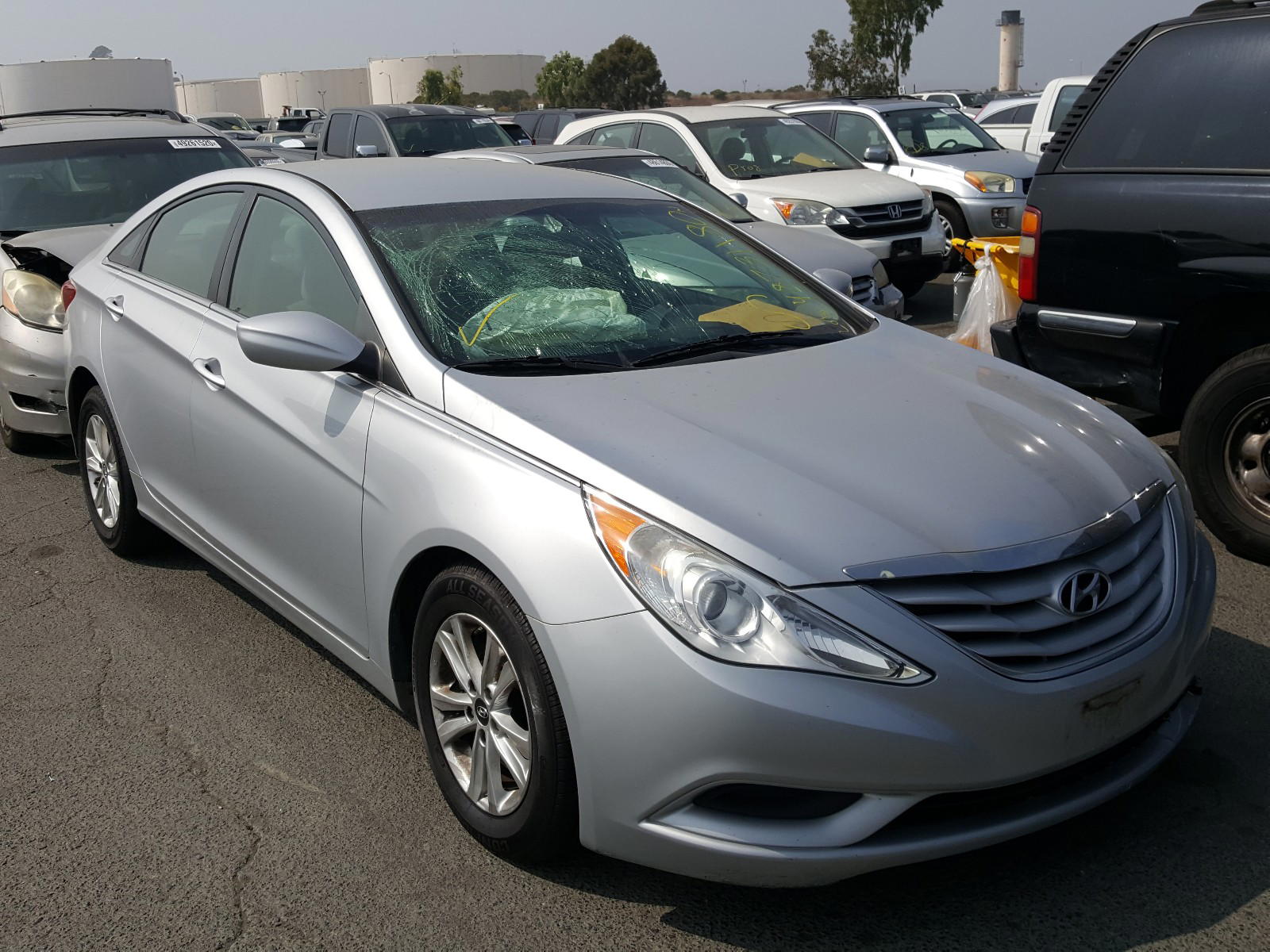 HYUNDAI SONATA GLS 2012 with VIN 5NPEB4AC7CH444970 - Photo from auction