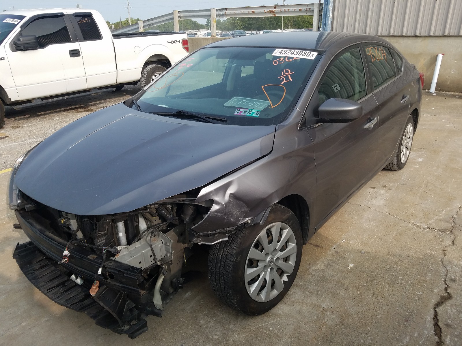 Photo 2 from auction – 2016 NISSAN SENTRA S with VIN 3N1AB7AP9GY280362