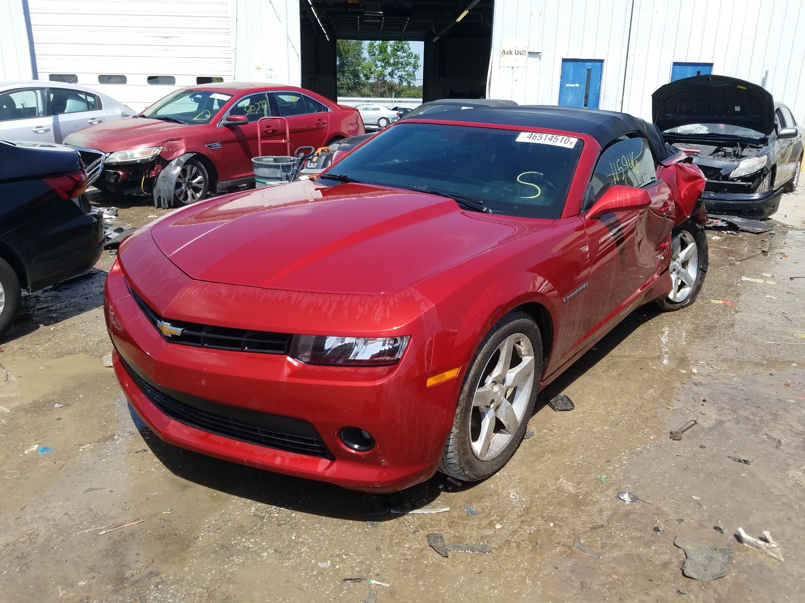 Photo 2 from auction – 2015 CHEVROLET CAMARO LT with VIN 2G1FD3D39F9297023