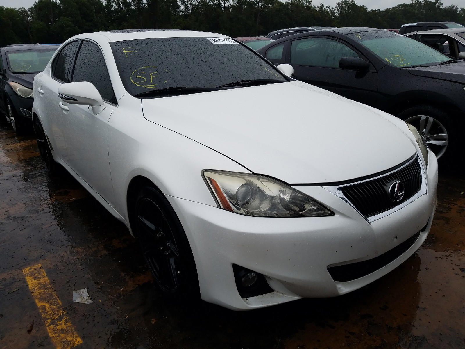 LEXUS IS 250 2012 with VIN JTHBF5C28C5159520 - Photo from auction