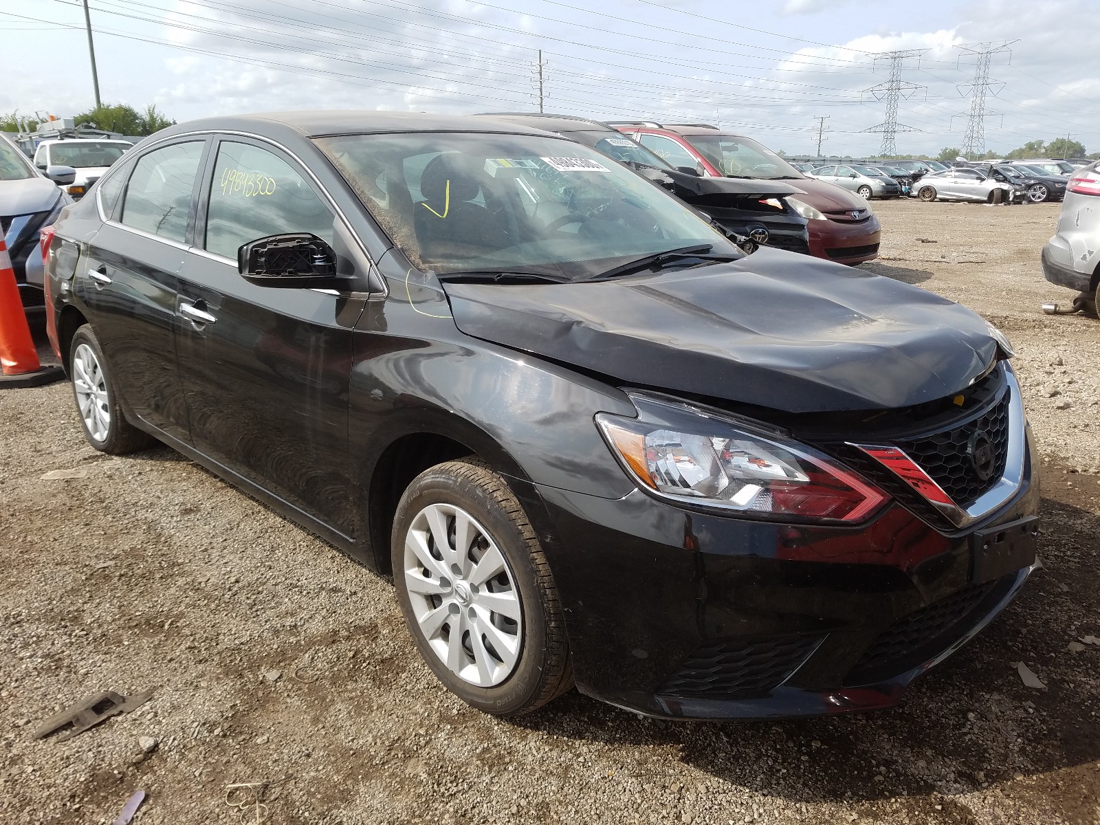 NISSAN SENTRA S 2019 with VIN 3N1AB7AP3KY313381 - Photo from auction