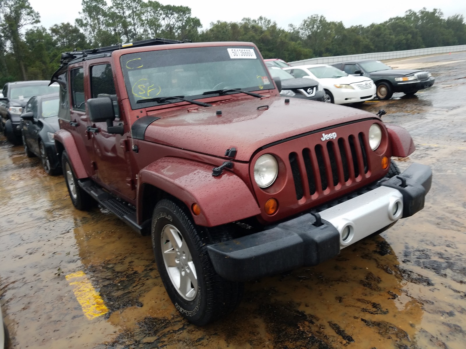 Photo 1 from auction – 2007 JEEP WRANGLER S with VIN 1J8GB59197L133603
