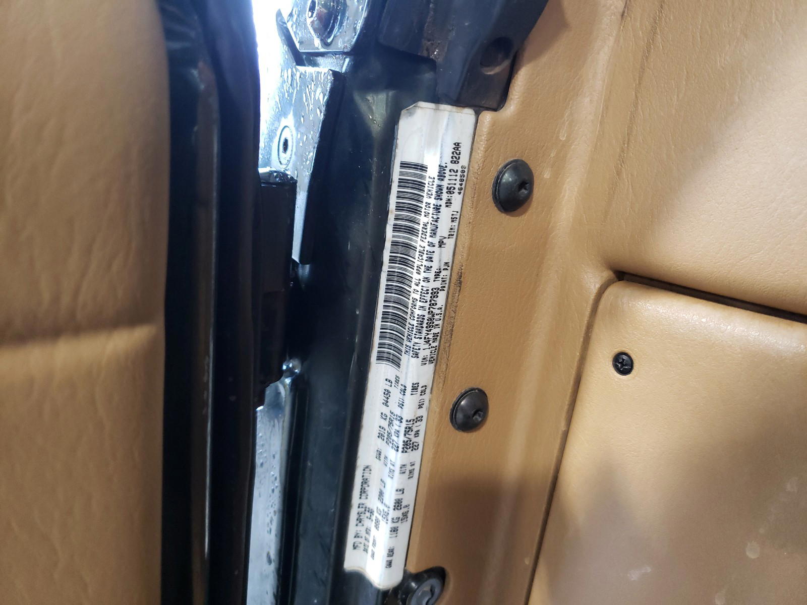 Photo 10 from auction – 1998 JEEP WRANGLER / with VIN 1J4FY49S0WP787993