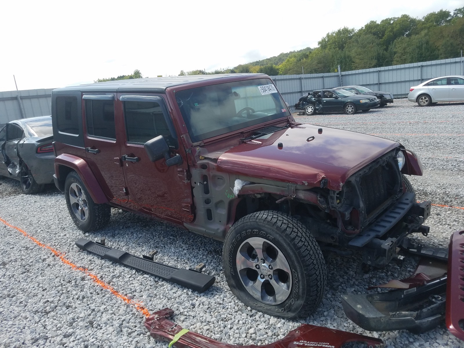 JEEP WRANGLER U 2008 with VIN 1J4GA59148L572892 - Photo from auction