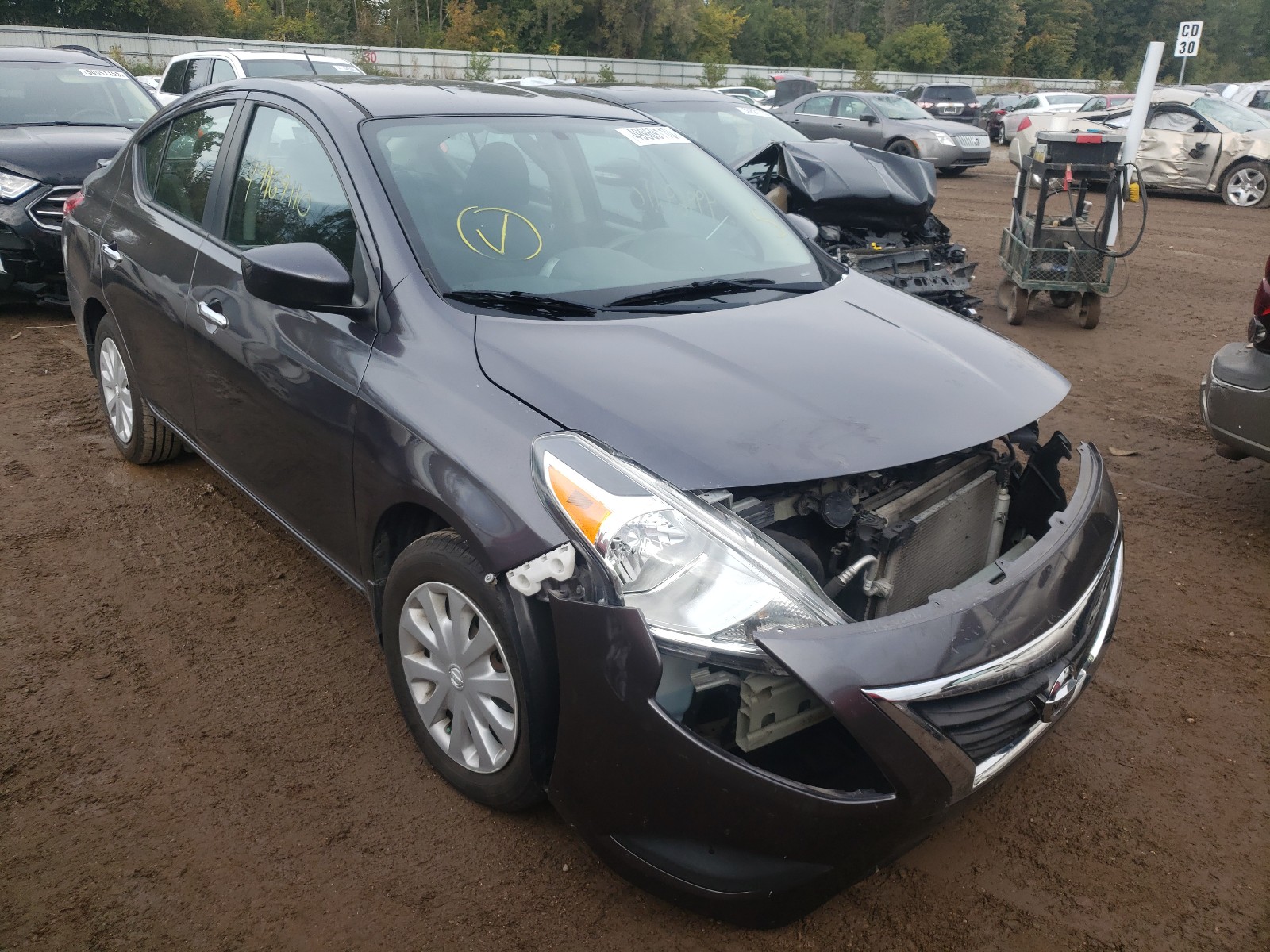 NISSAN VERSA S 2015 with VIN 3N1CN7AP3FL803273 - Photo from auction