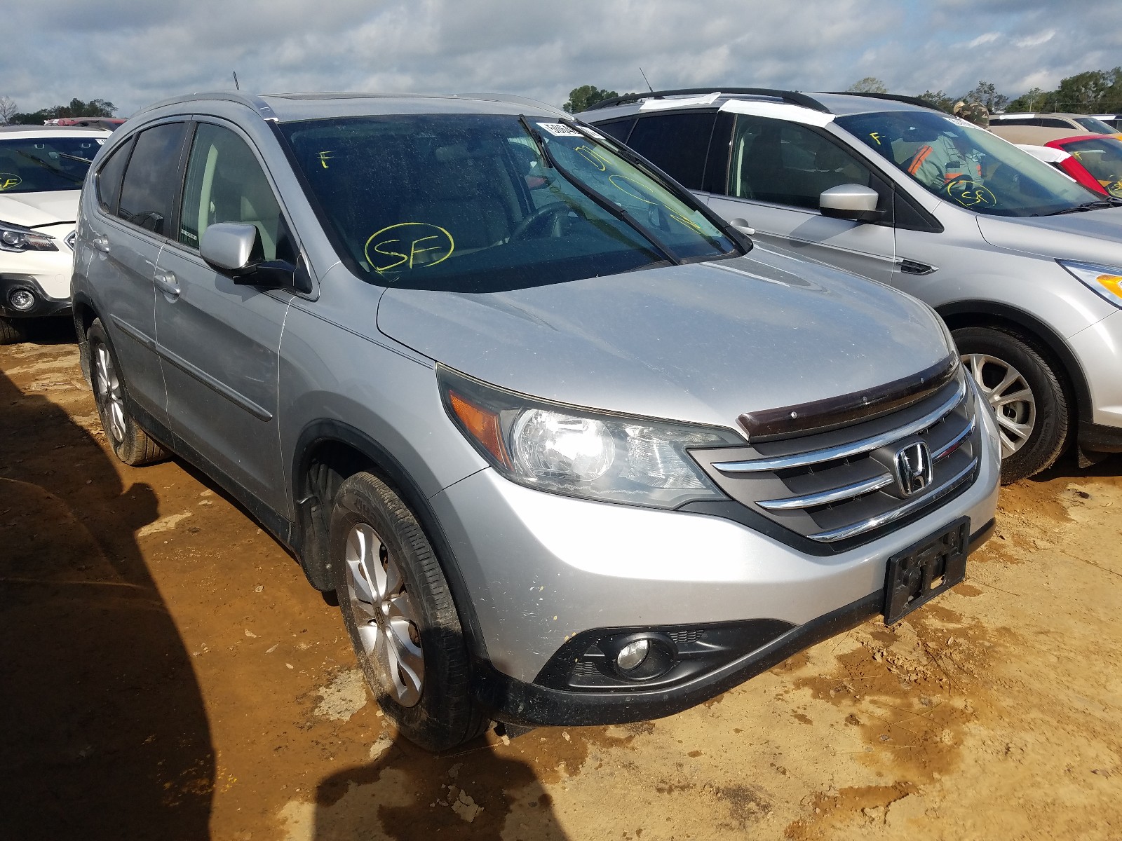 HONDA CR-V EXL 2014 with VIN 2HKRM3H71EH516831 - Photo from auction