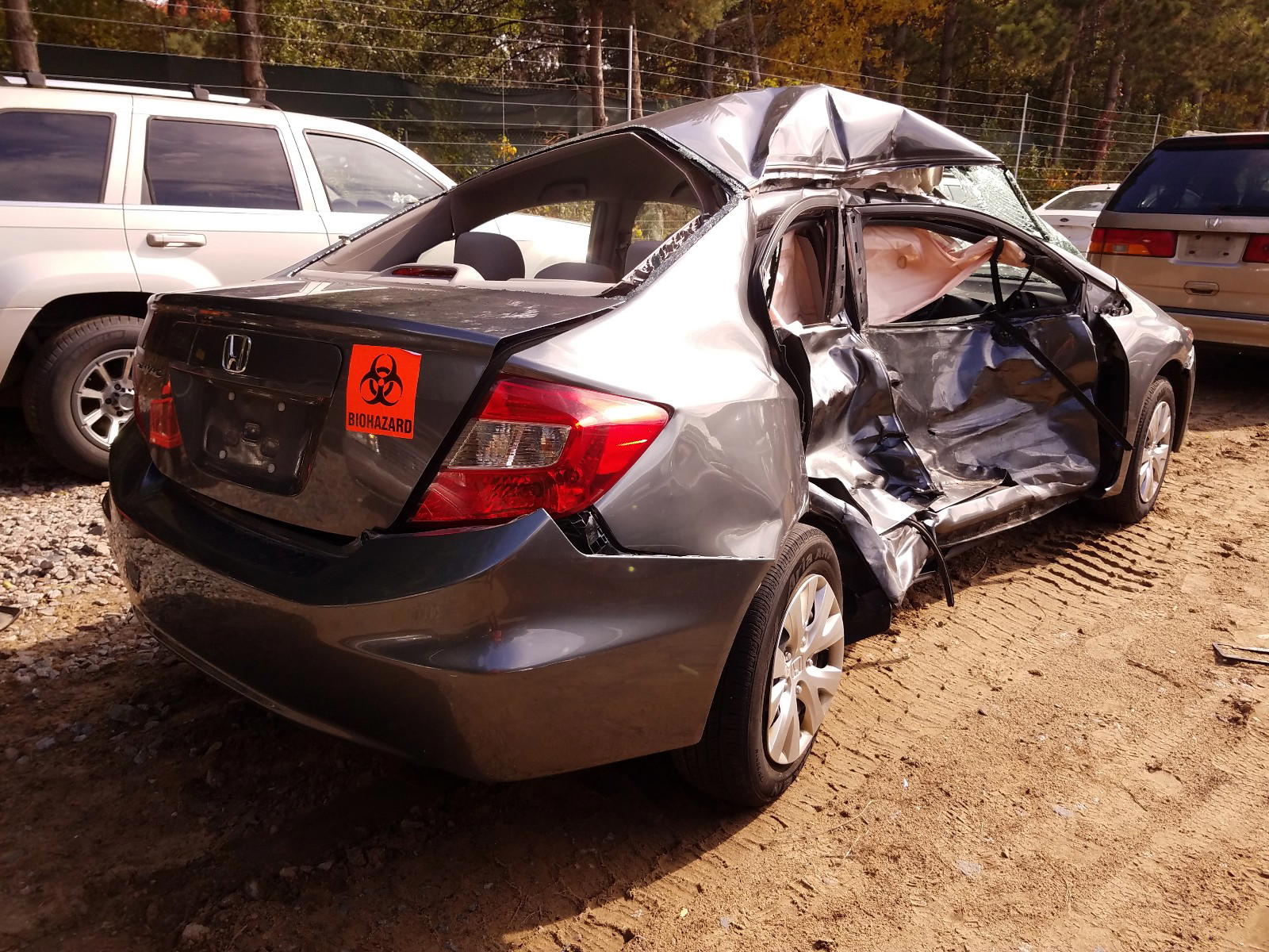 Photo 4 from auction – 2012 HONDA CIVIC LX with VIN 19XFB2F51CE012334