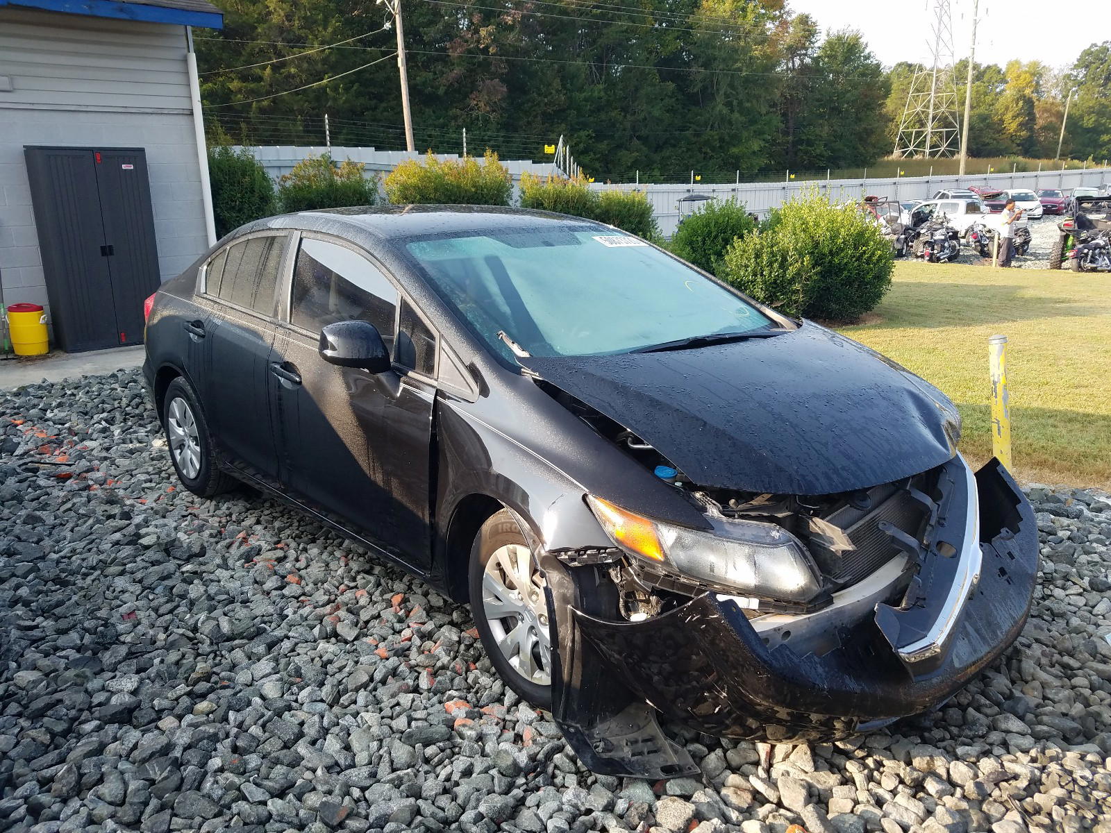 HONDA CIVIC LX 2012 with VIN 19XFB2F51CE046967 - Photo from auction