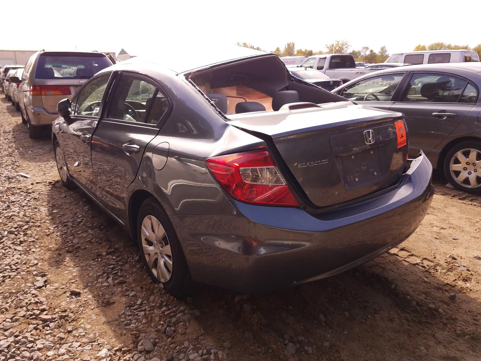 Photo 3 from auction – 2012 HONDA CIVIC LX with VIN 19XFB2F51CE012334