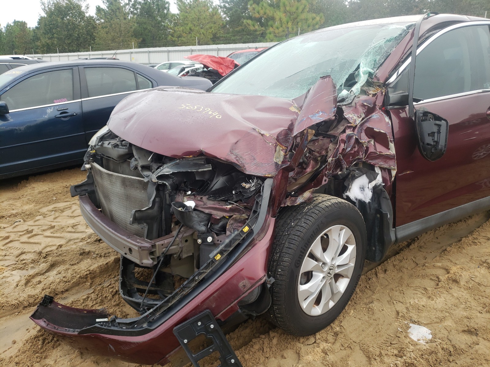 Photo 9 from auction – 2012 HONDA CR-V EX with VIN 5J6RM3H53CL018678