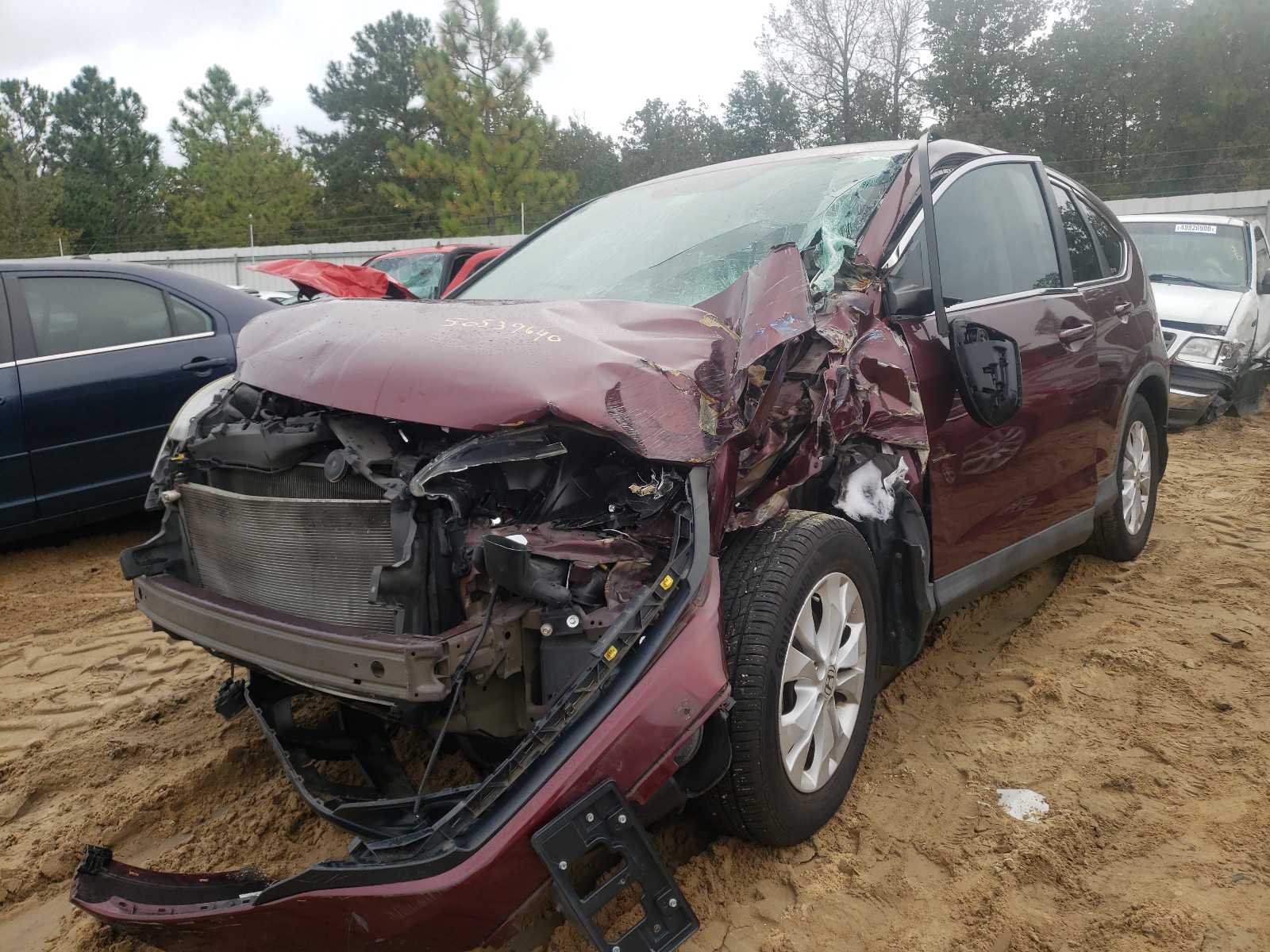 Photo 2 from auction – 2012 HONDA CR-V EX with VIN 5J6RM3H53CL018678