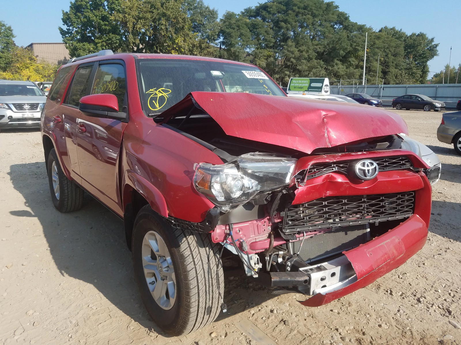 TOYOTA 4RUNNER SR 2016 with VIN JTEBU5JR2G5303104 - Photo from auction
