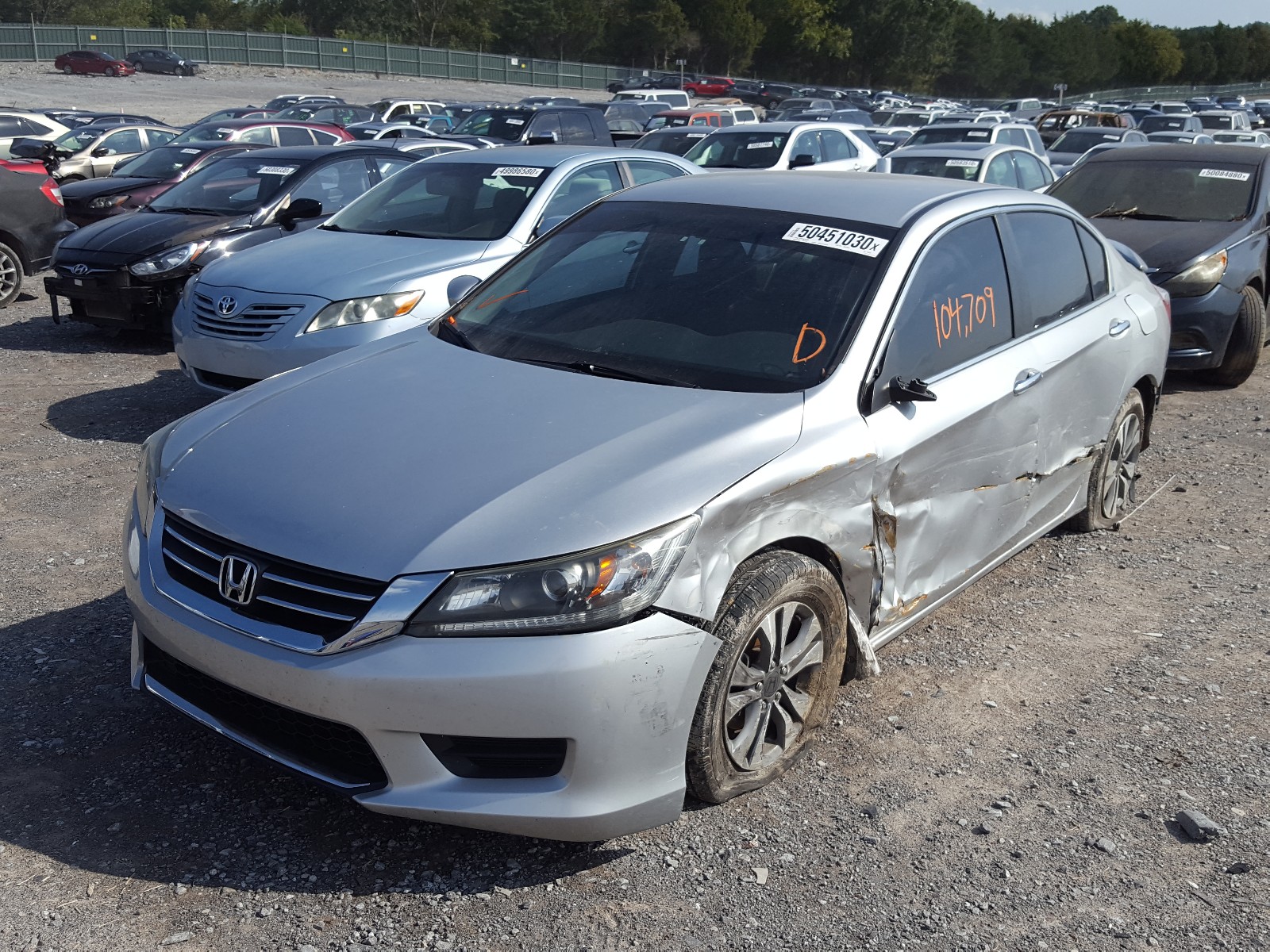 Photo 2 from auction – 2014 HONDA ACCORD LX with VIN 1HGCR2E33EA158238