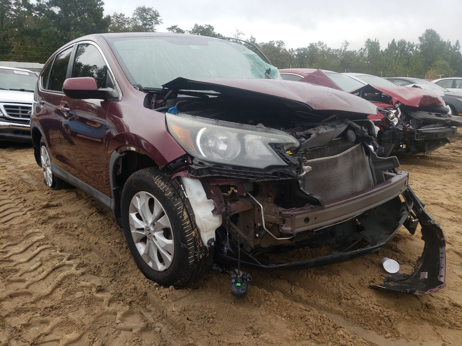 HONDA CR-V EX 2012 with VIN 5J6RM3H53CL018678 - Photo from auction