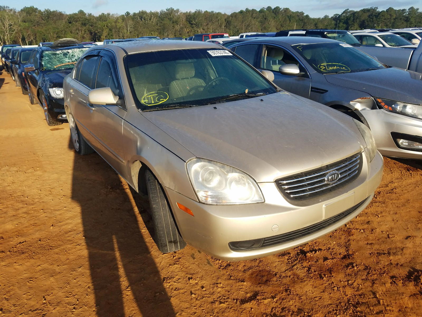 KIA OPTIMA LX 2007 with VIN KNAGE123675121414 - Photo from auction