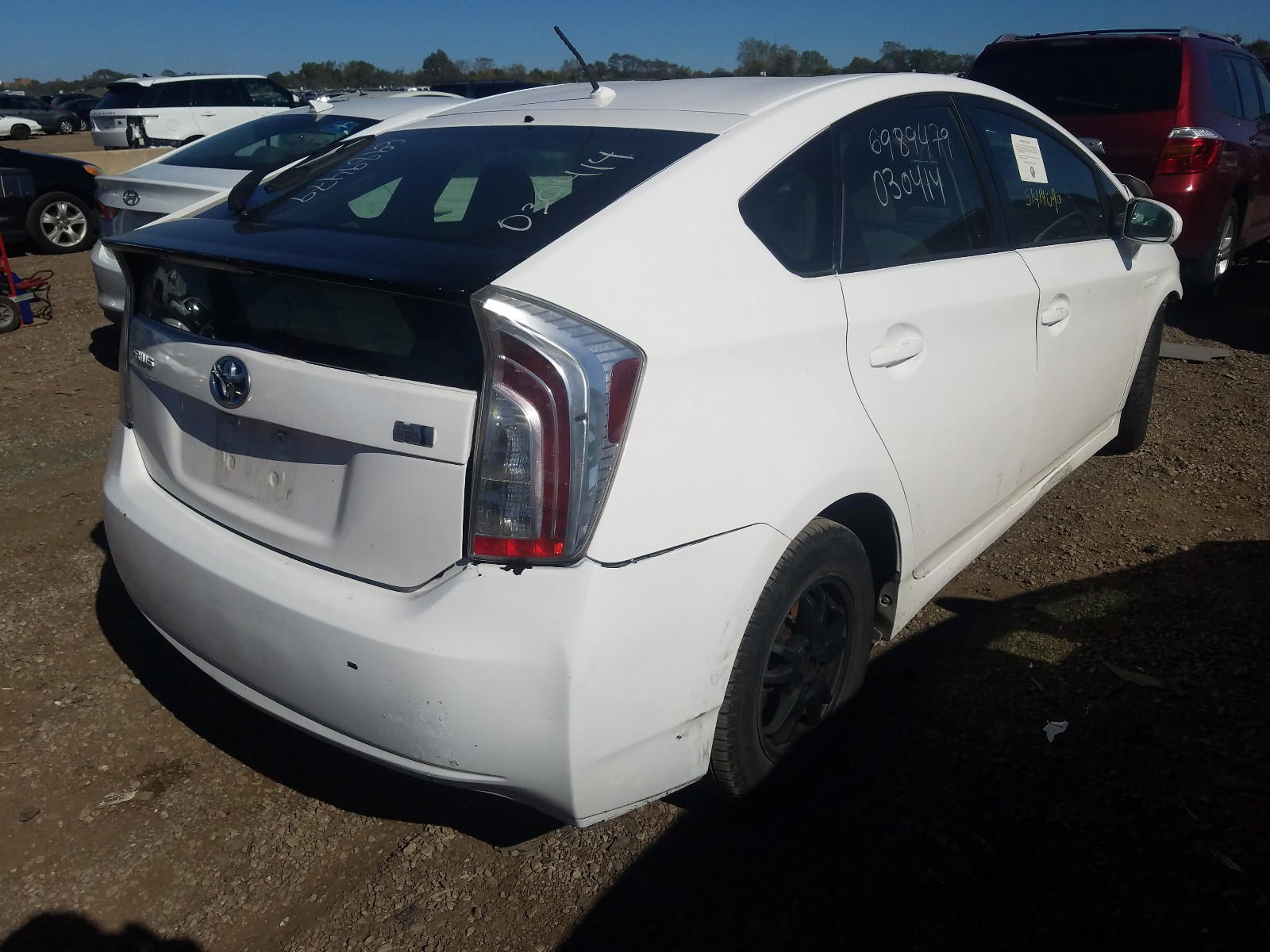 Photo 4 from auction – 2012 TOYOTA PRIUS with VIN JTDKN3DU9C5443750
