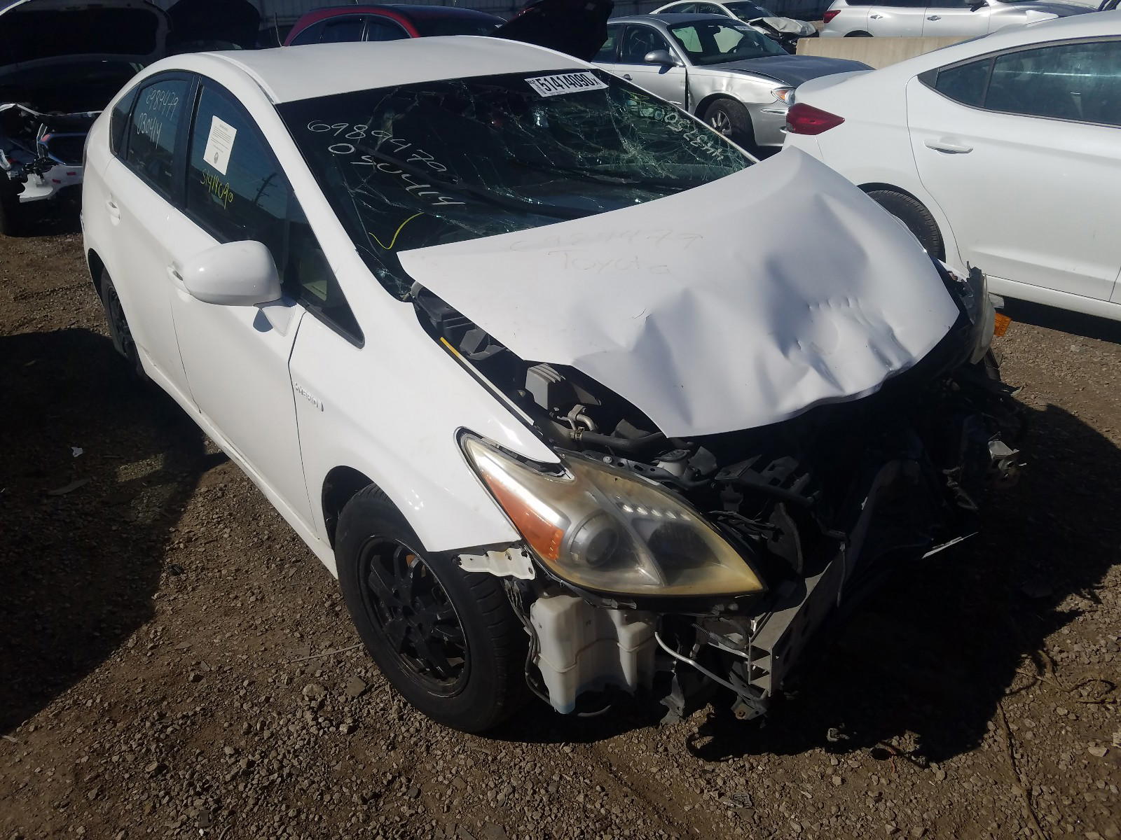 TOYOTA PRIUS 2012 with VIN JTDKN3DU9C5443750 - Photo from auction