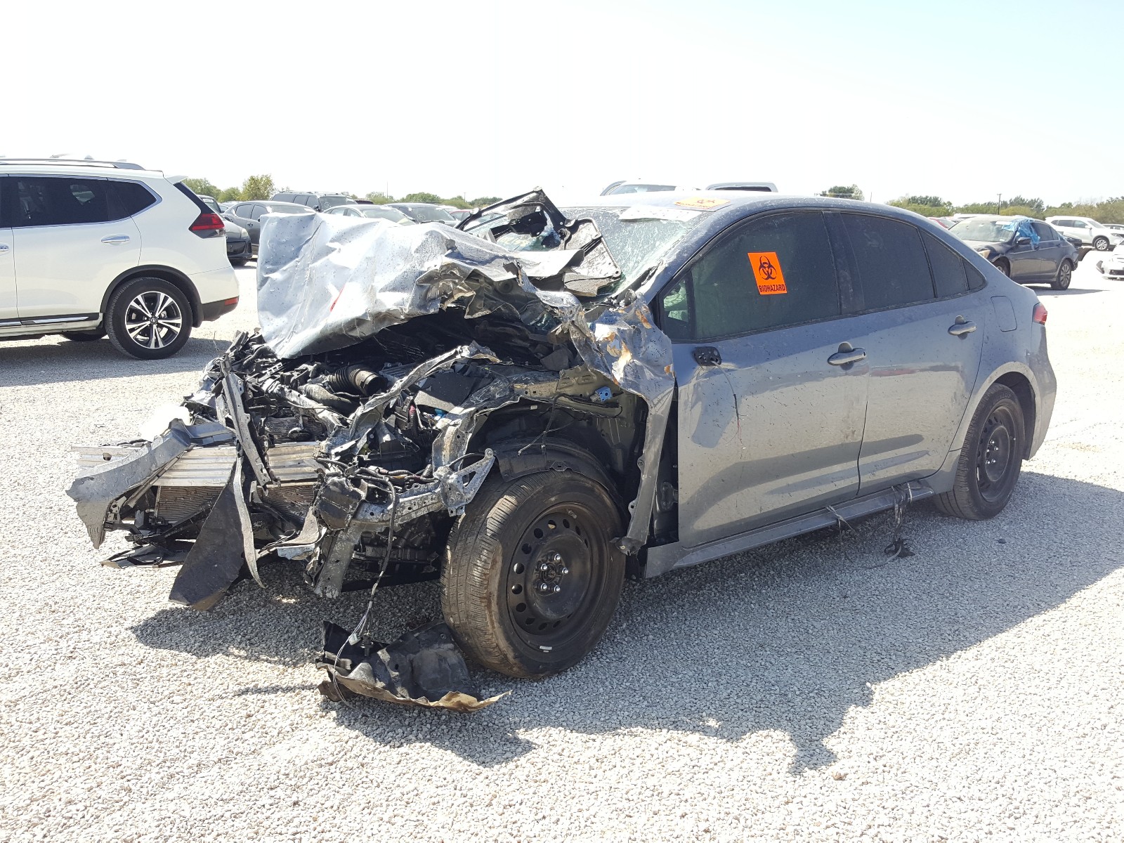 Photo 2 from auction – 2021 TOYOTA COROLLA LE with VIN JTDEPMAE5MJ123117