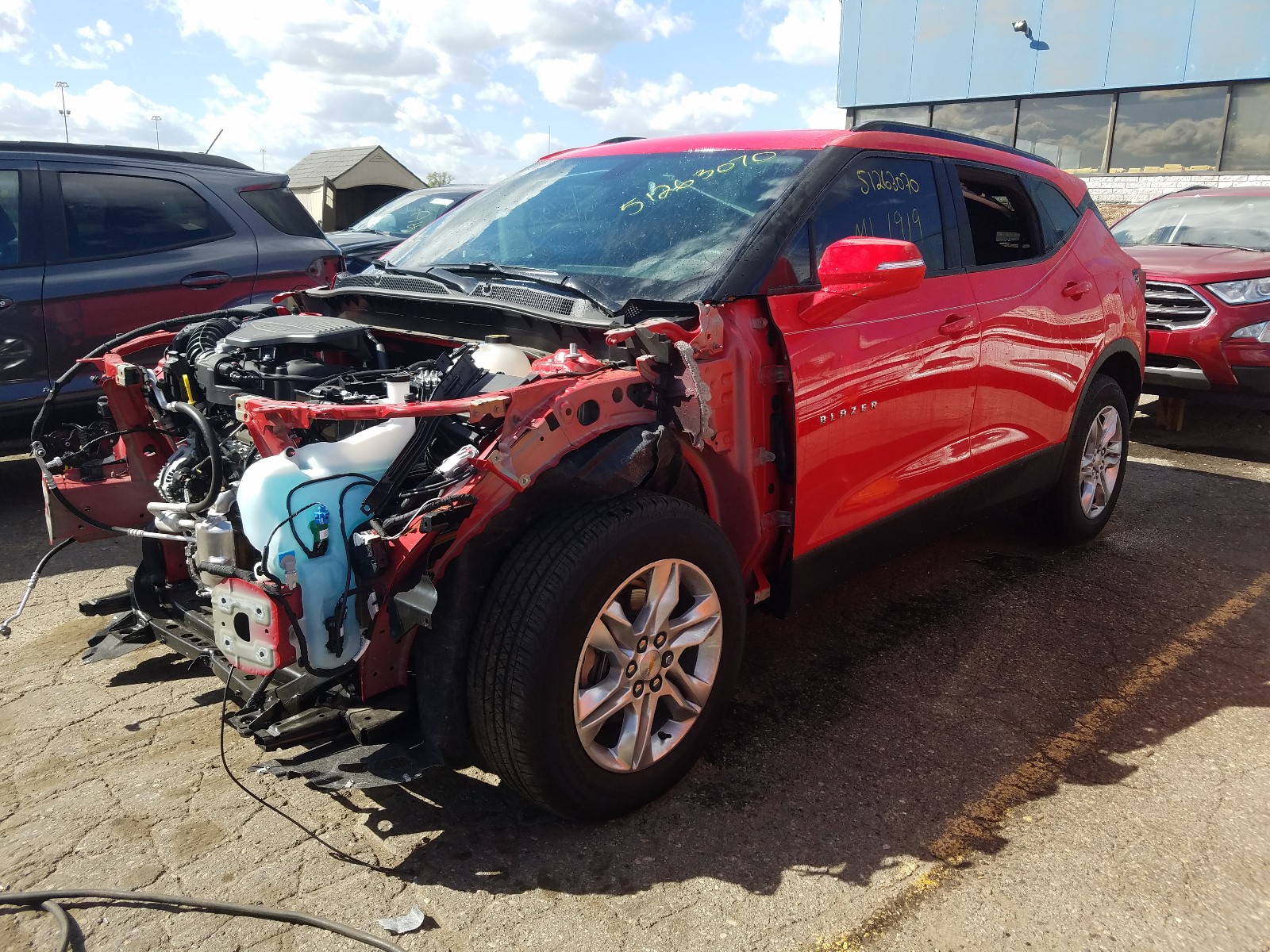 Photo 2 from auction – 2020 CHEVROLET BLAZER 2LT with VIN 3GNKBCRS1LS709789