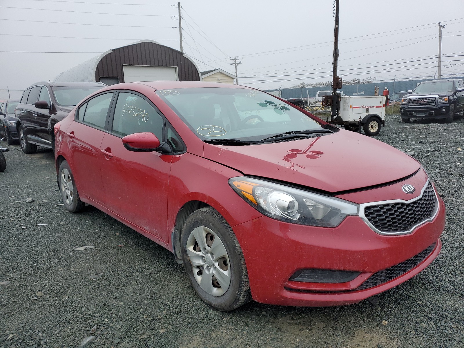 KIA FORTE LX 2014 with VIN KNAFK4A65E5244426 - Photo from auction