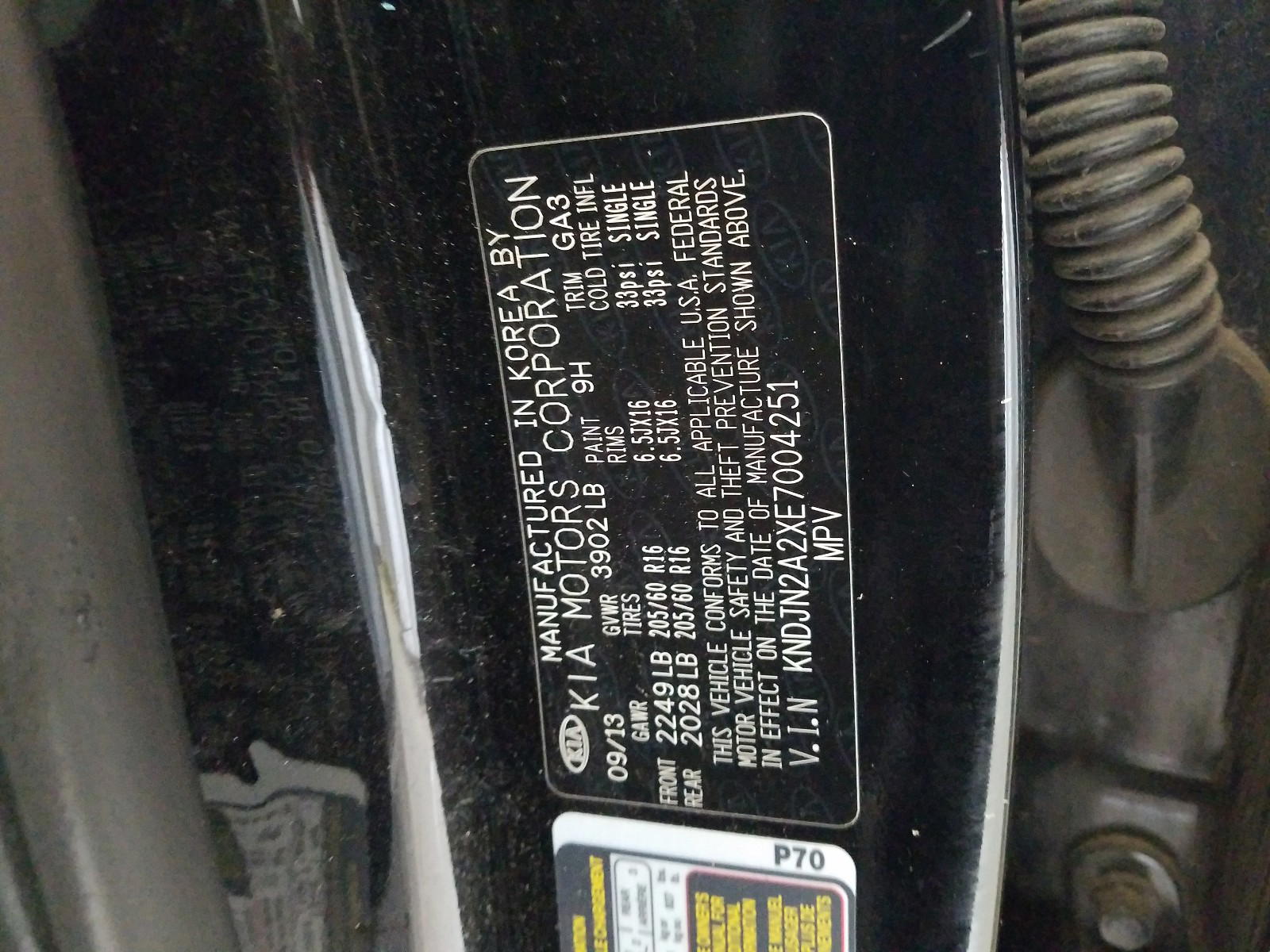 Photo 20 from auction – 2014 KIA SOUL with VIN KNDJN2A2XE7004251
