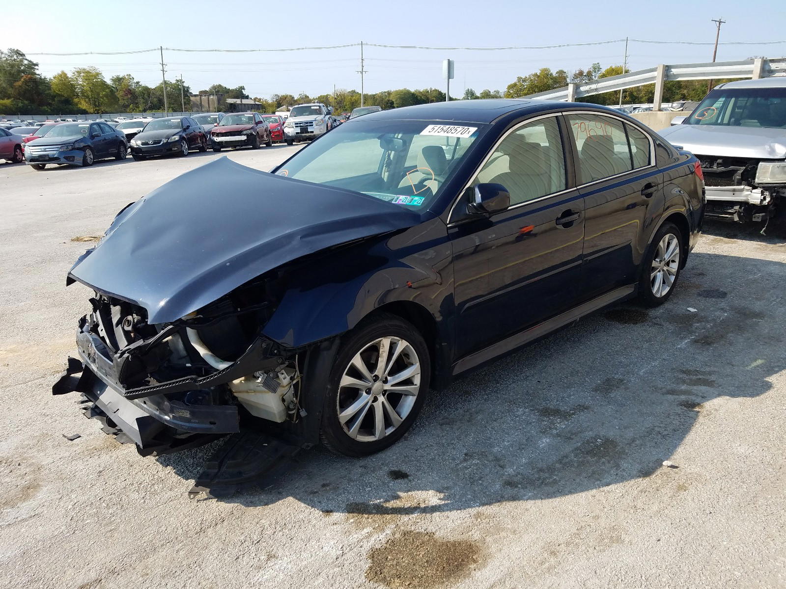 Photo 2 from auction – 2014 SUBARU LEGACY 2.5 with VIN 4S3BMBD60E3011660