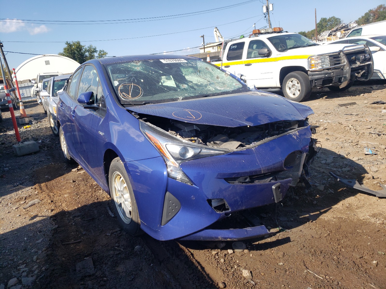 Photo 1 from auction – 2018 TOYOTA PRIUS with VIN JTDKBRFU4J3066536
