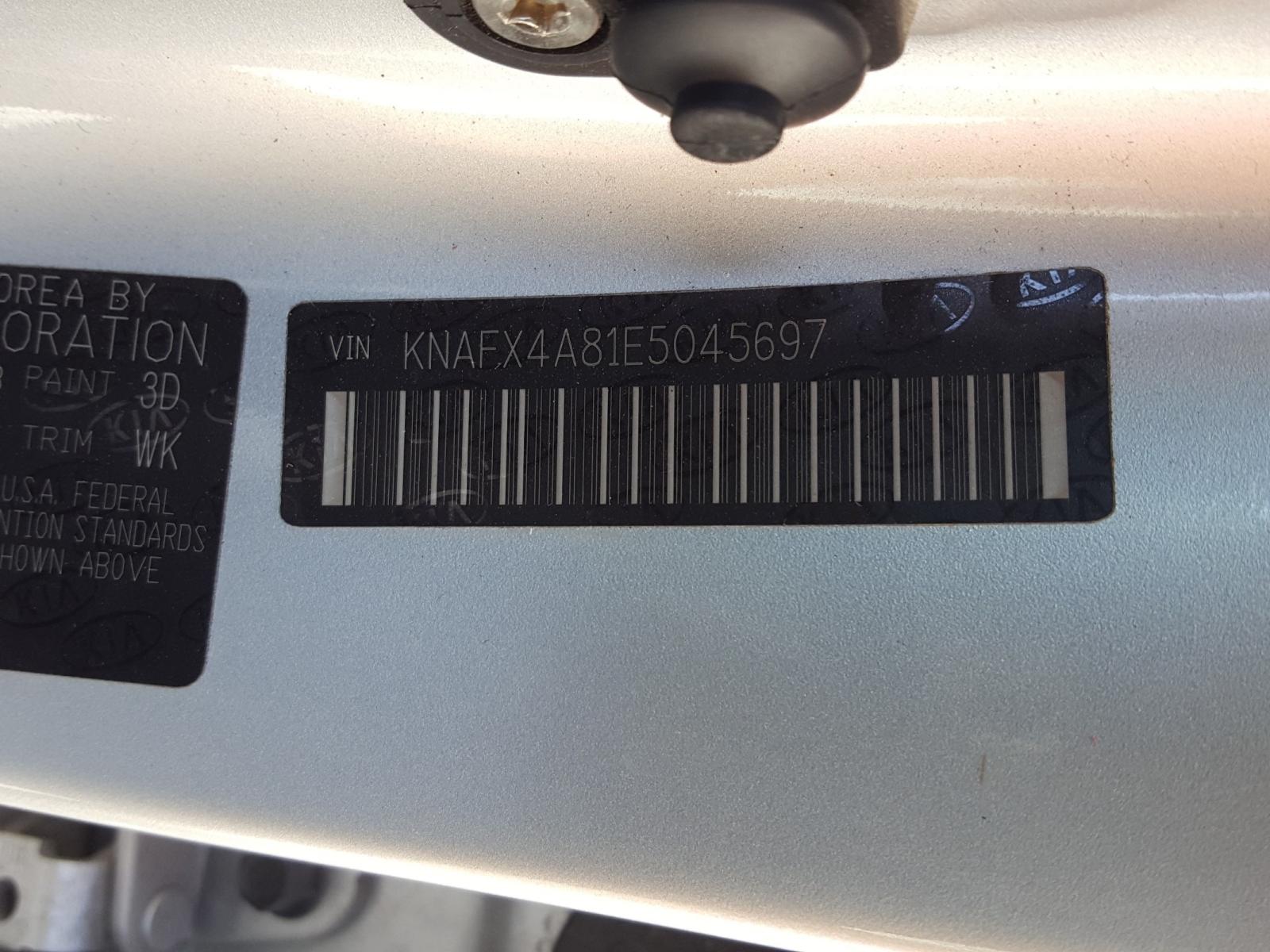 Photo 10 from auction – 2014 KIA FORTE EX with VIN KNAFX4A81E5045697