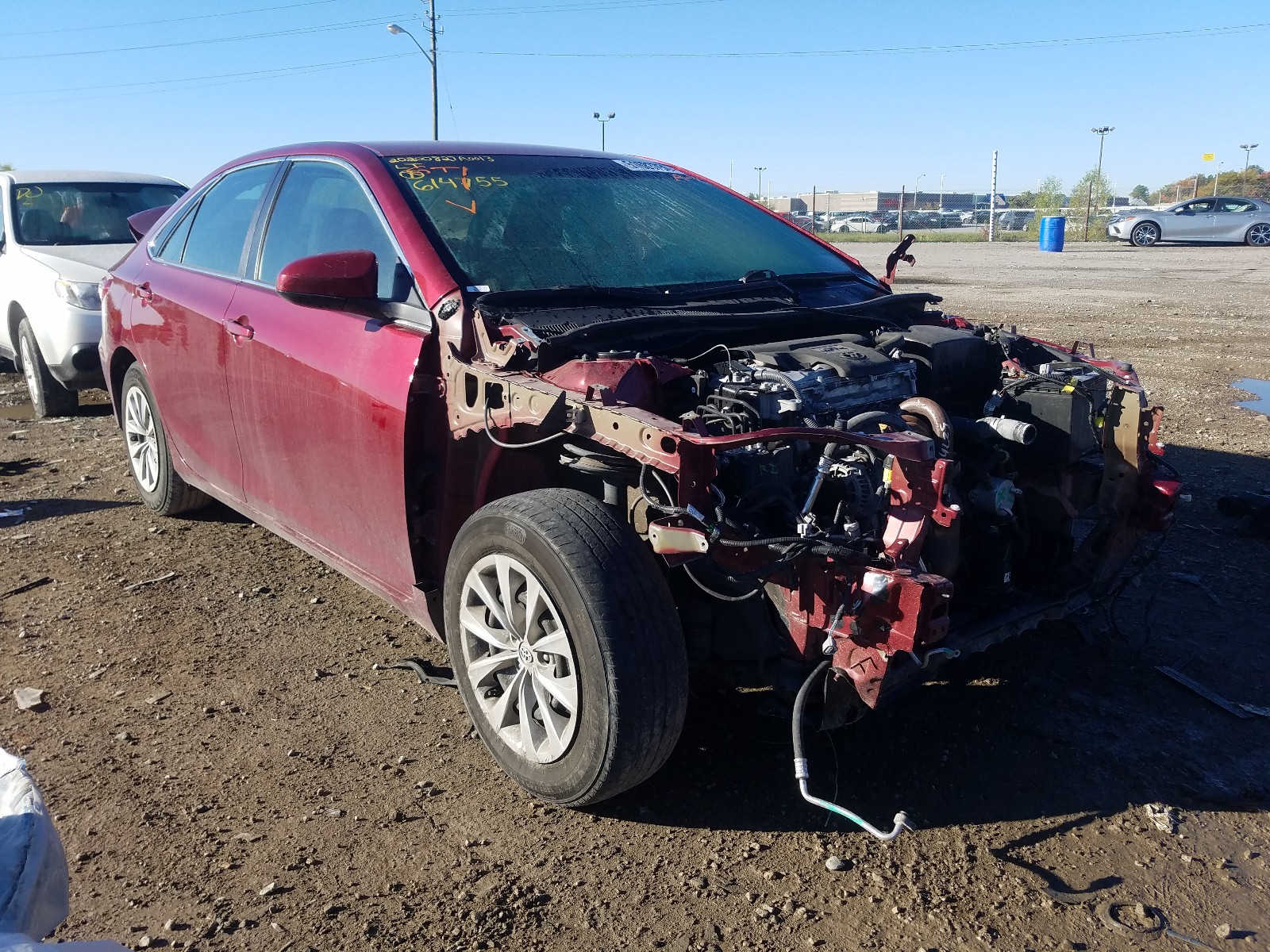 TOYOTA CAMRY LE 2016 with VIN 4T1BF1FK3GU614755 - Photo from auction