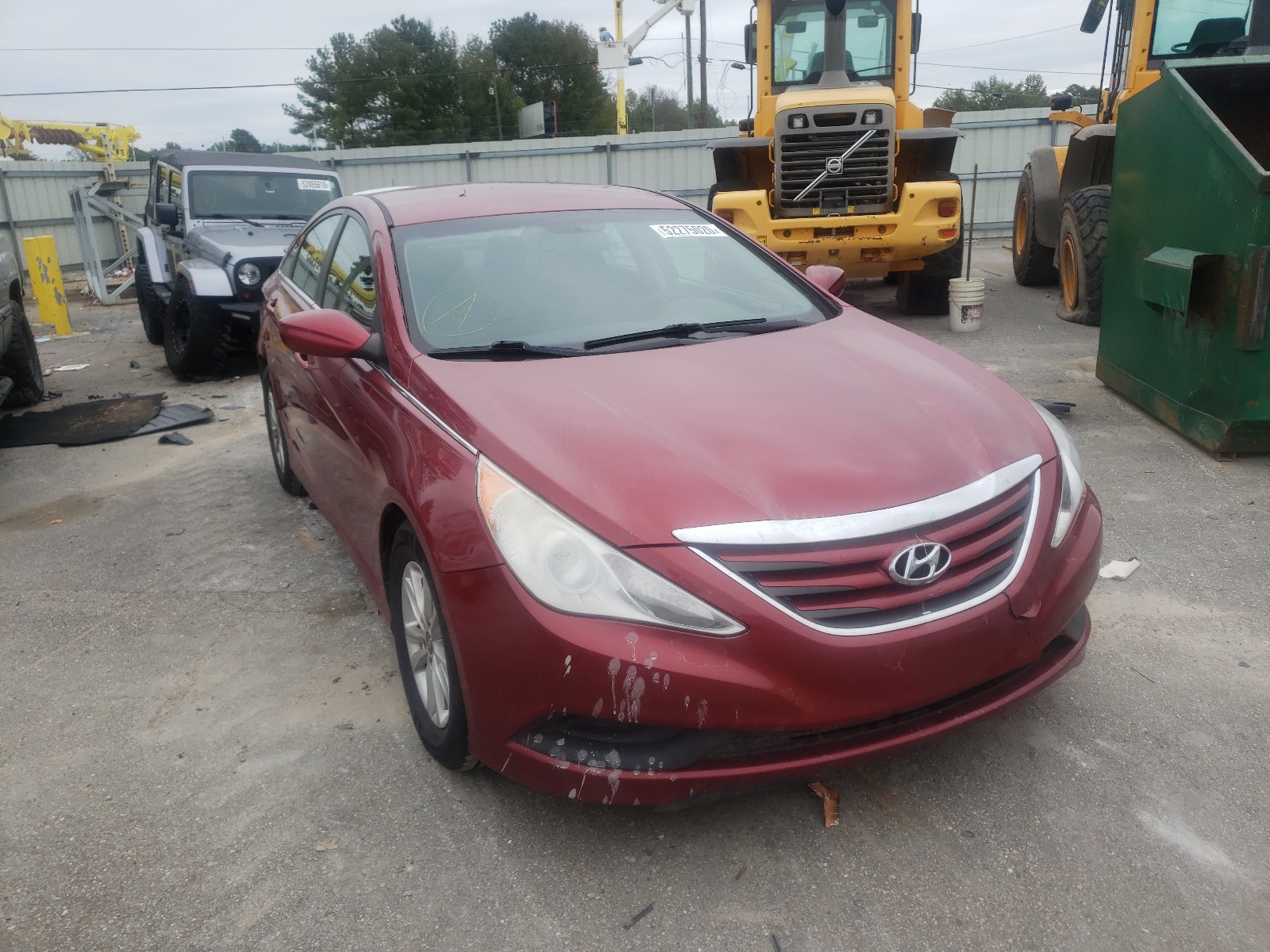 Photo 1 from auction – 2014 HYUNDAI SONATA GLS with VIN 5NPEB4AC1EH866378