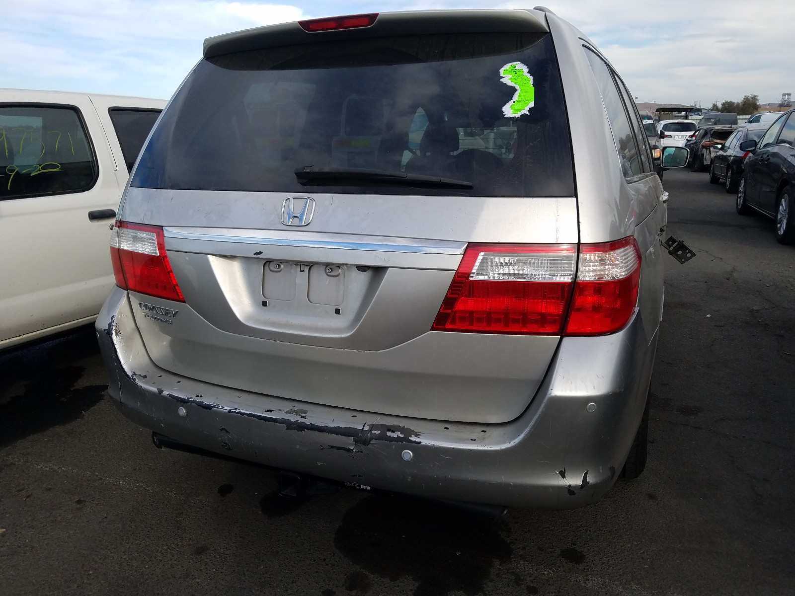 Photo 9 from auction – 2007 HONDA ODYSSEY TO with VIN 5FNRL38897B086804
