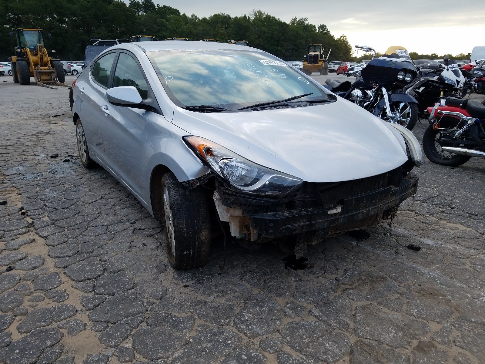 HYUNDAI ELANTRA GL 2012 with VIN 5NPDH4AEXCH111125 - Photo from auction