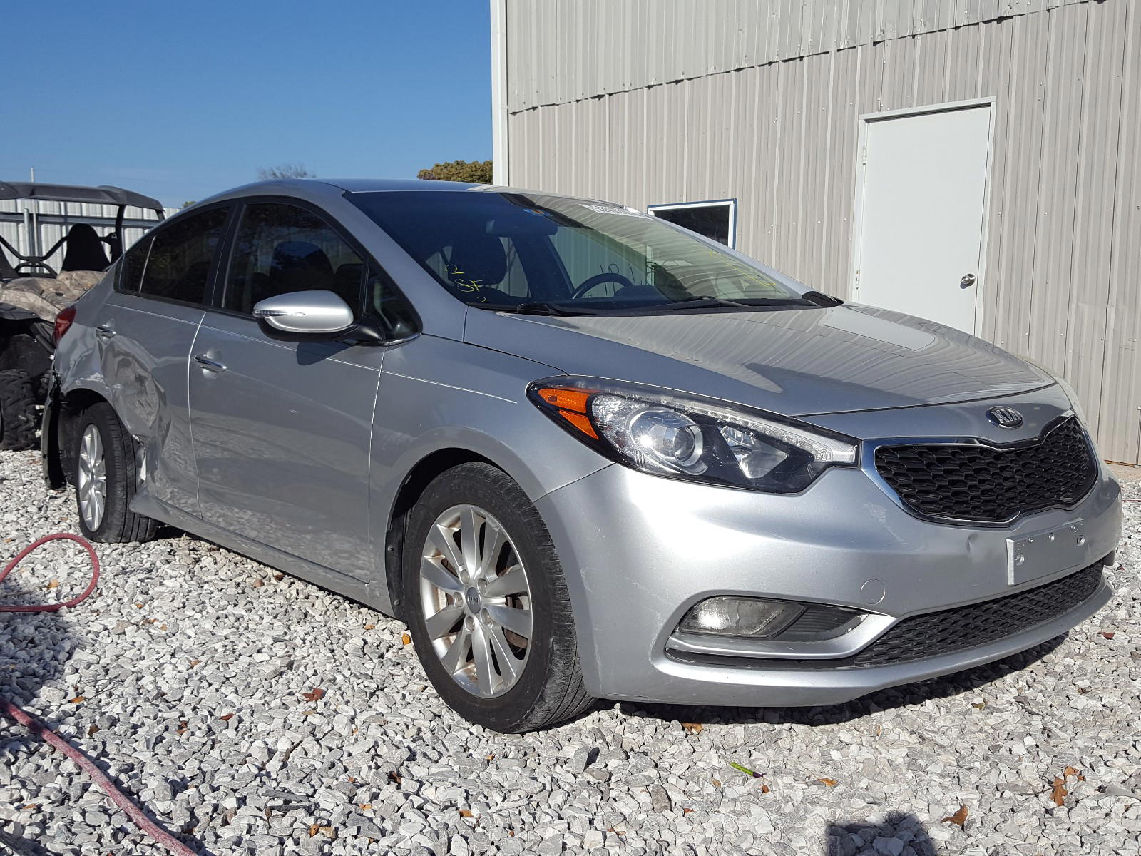 KIA FORTE EX 2014 with VIN KNAFX4A81E5045697 - Photo from auction