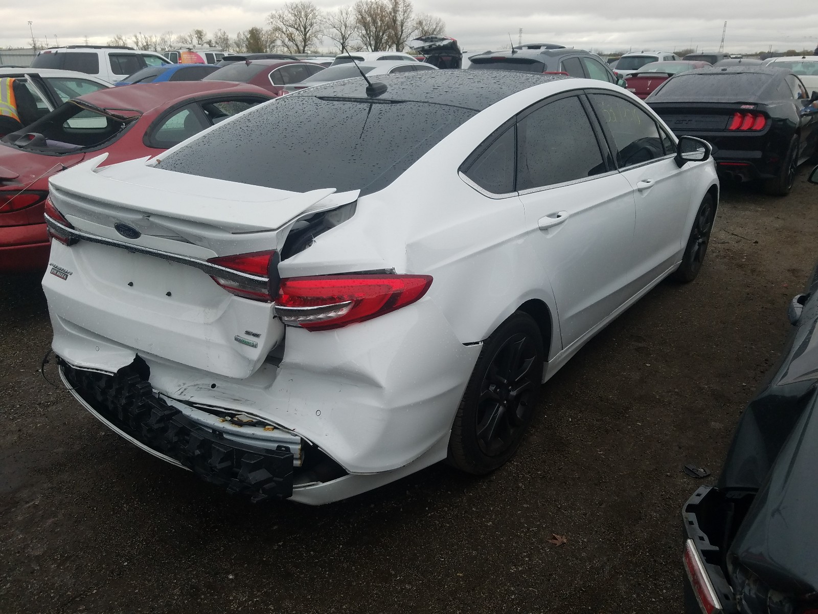 Photo 4 from auction – 2018 FORD FUSION SE with VIN 3FA6P0HDXJR165543