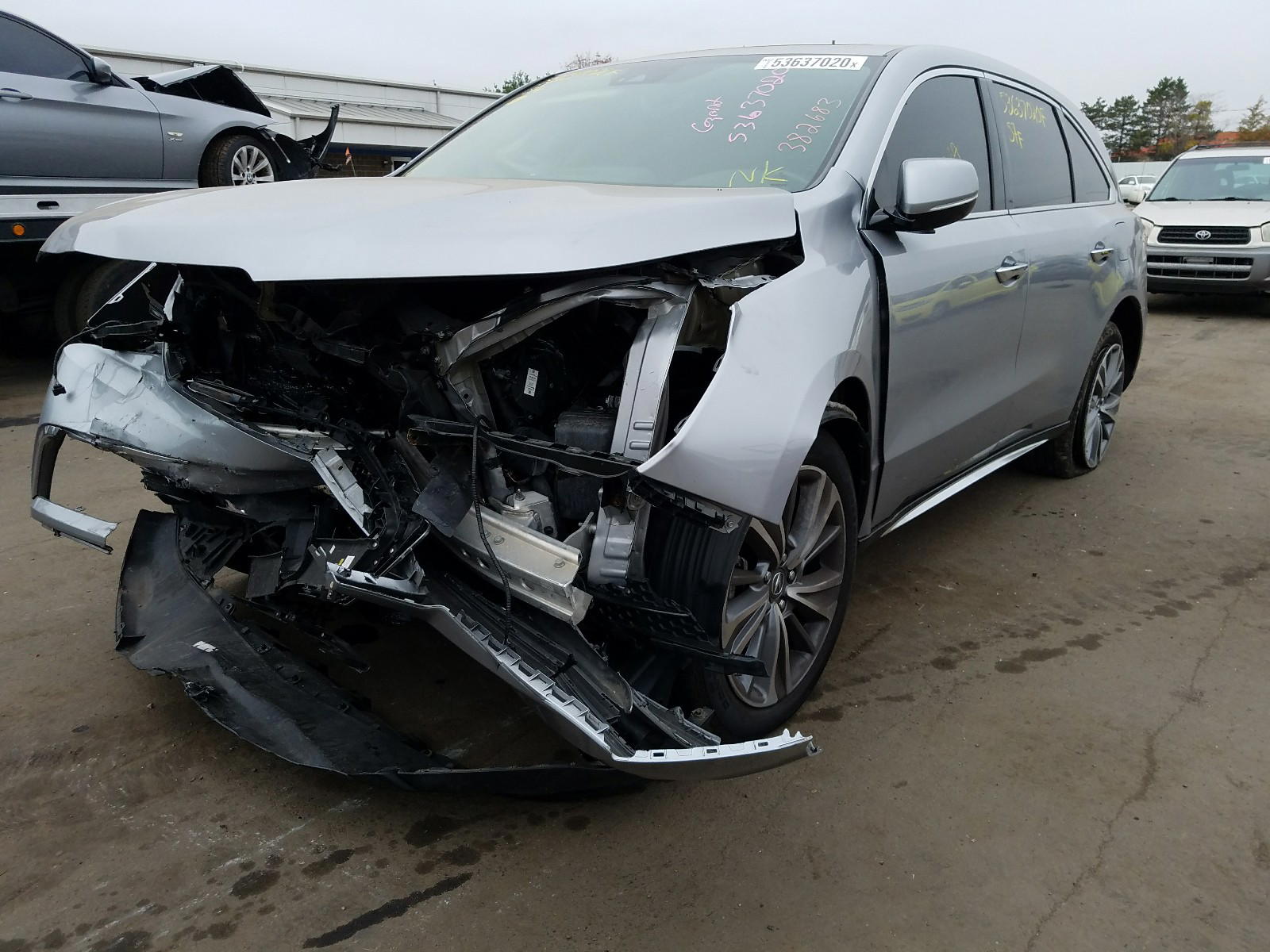 Photo 2 from auction – 2017 ACURA MDX TECHNO with VIN 5FRYD4H52HB017912